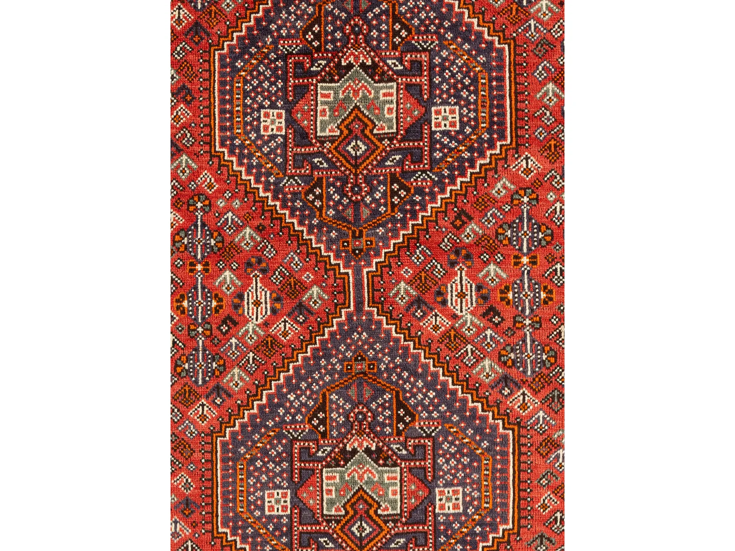 Tapis de laine 159x194 rouge Ghashghai