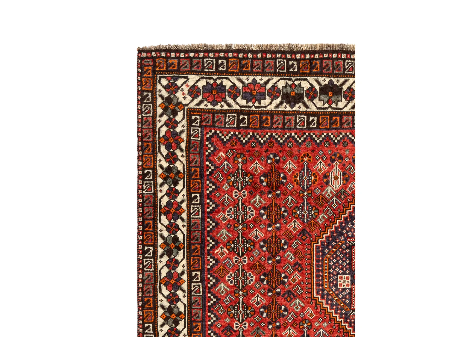 Tapis de laine 159x194 rouge Ghashghai