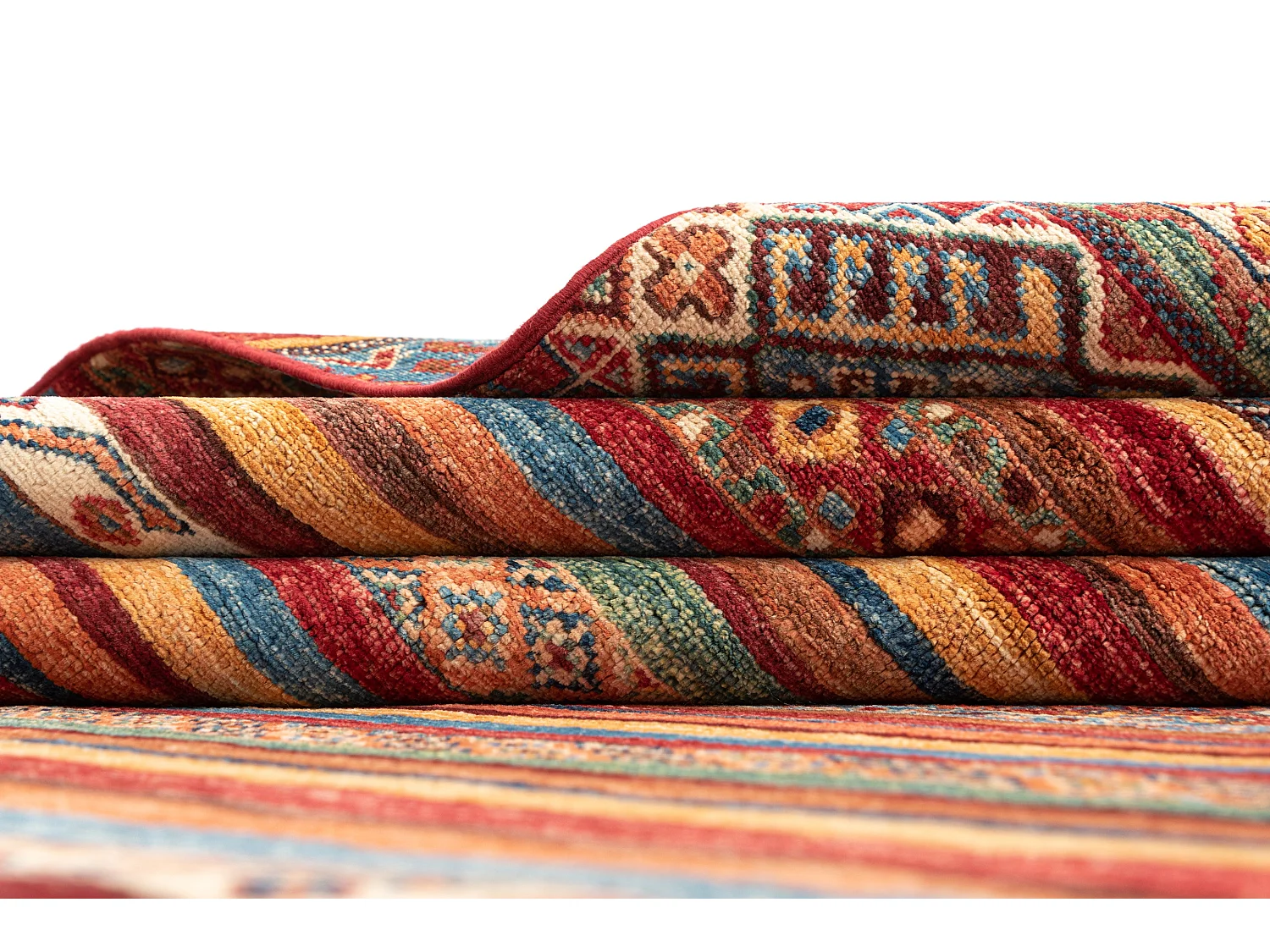 Tapis de laine 205x295 rouge Torkman