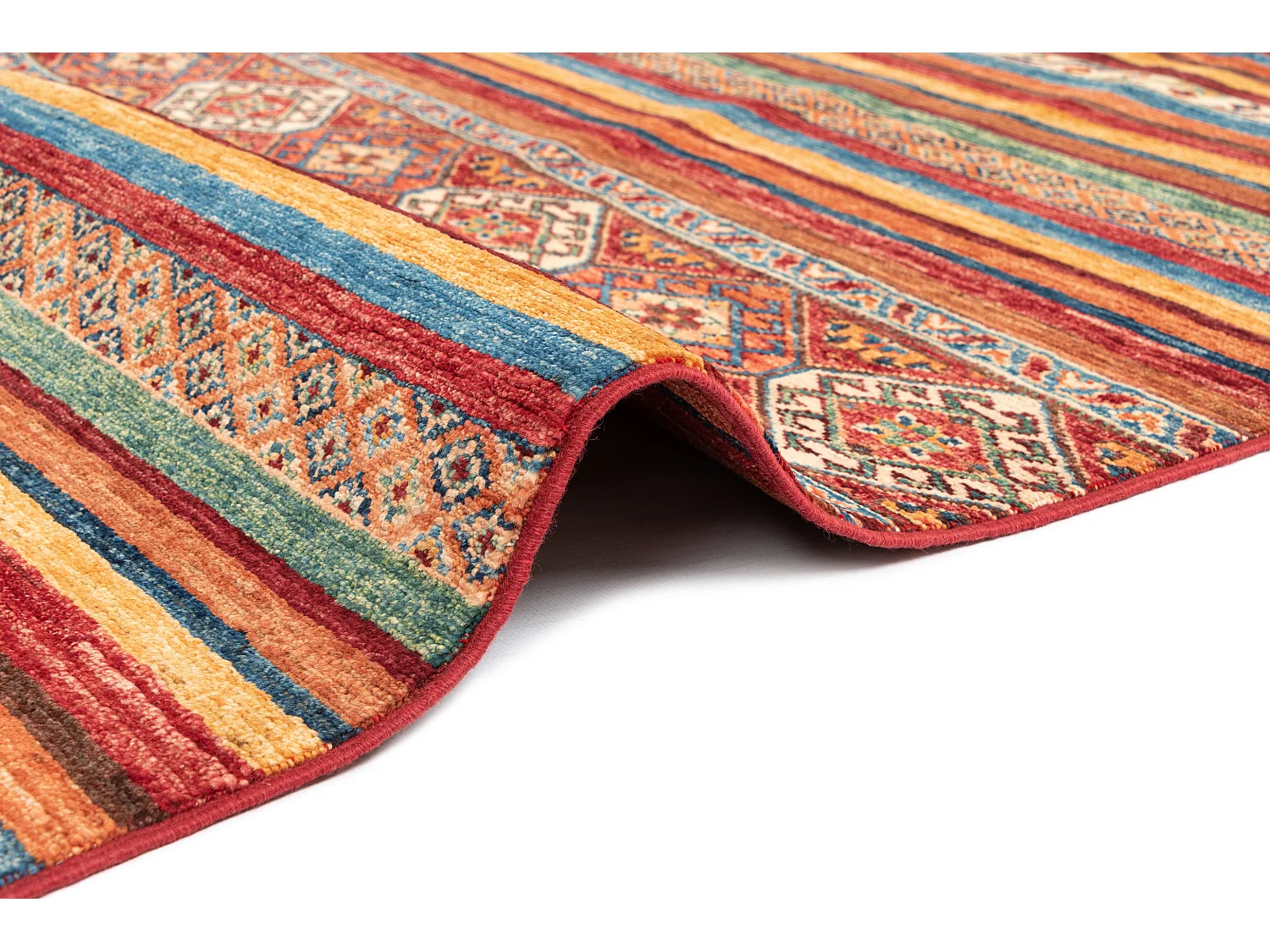 Tapis de laine 205x295 rouge Torkman