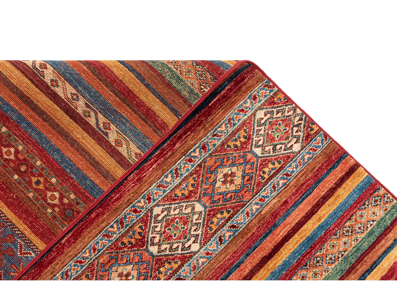 Tapis de laine 205x295 rouge Torkman