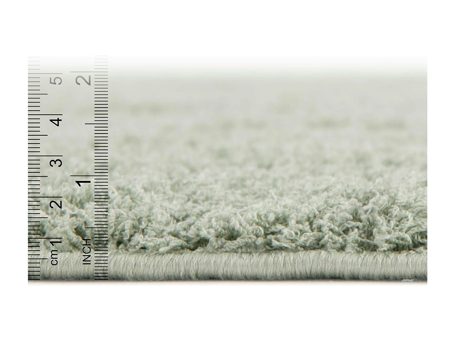 Tapis shaggy 185x185 vert Luzern