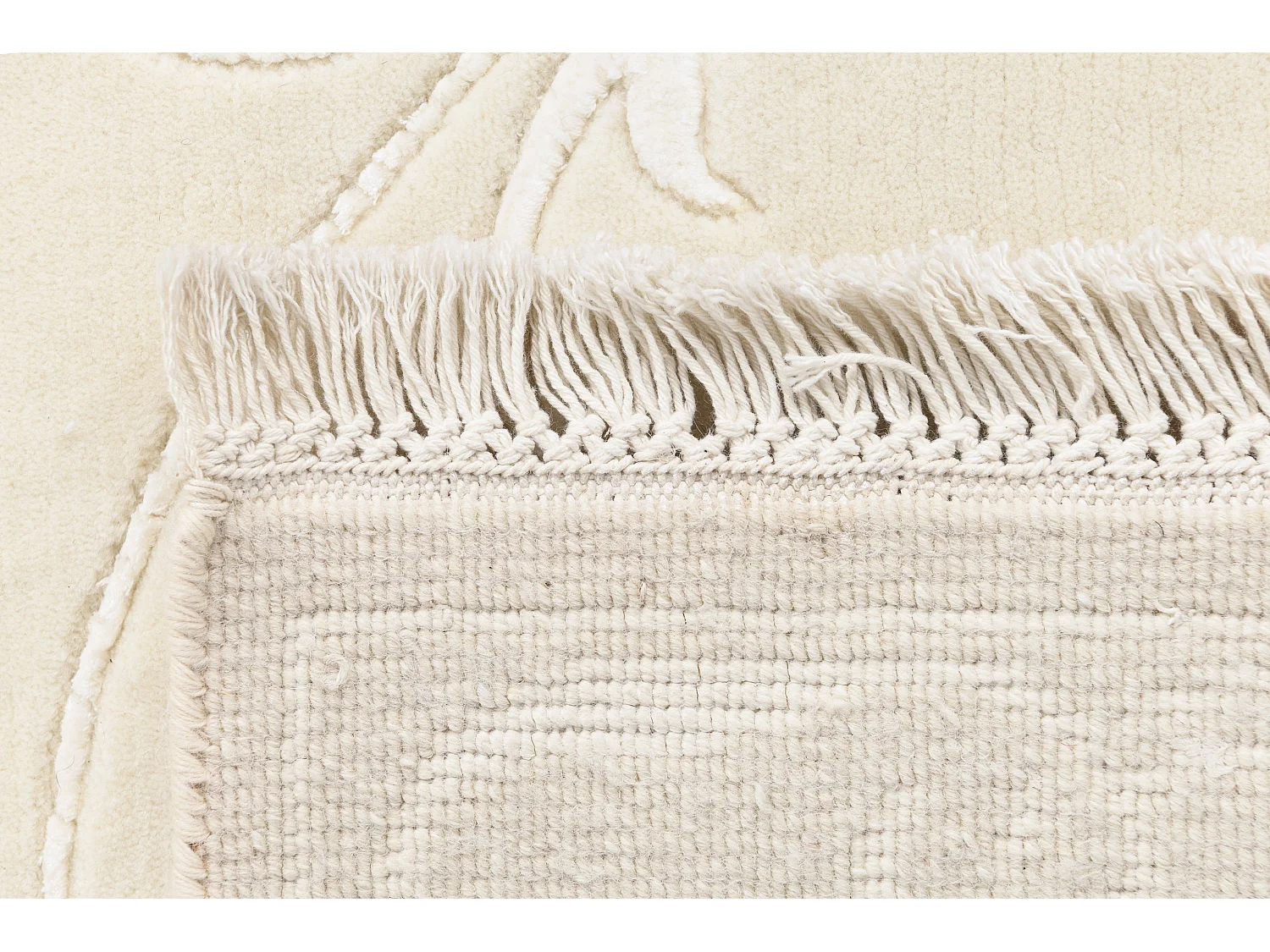 Tappeto per corridoio in lana 102x300 beige Darya