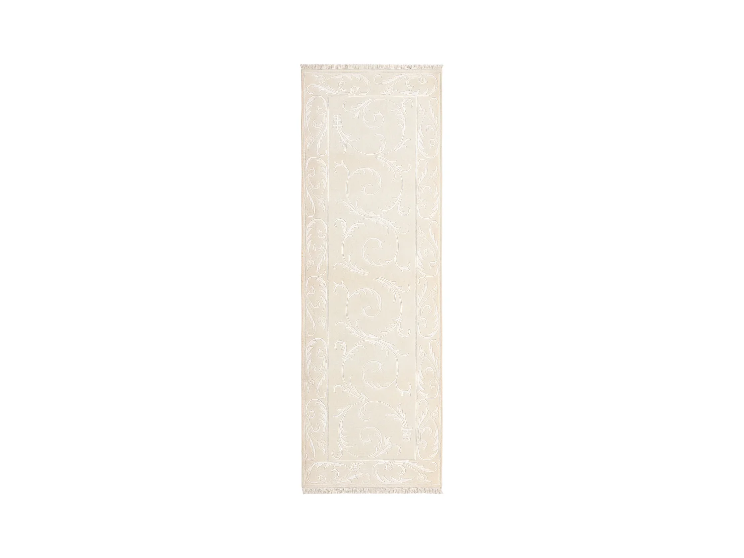Tapis de couloir en laine 102x300 beige Darya