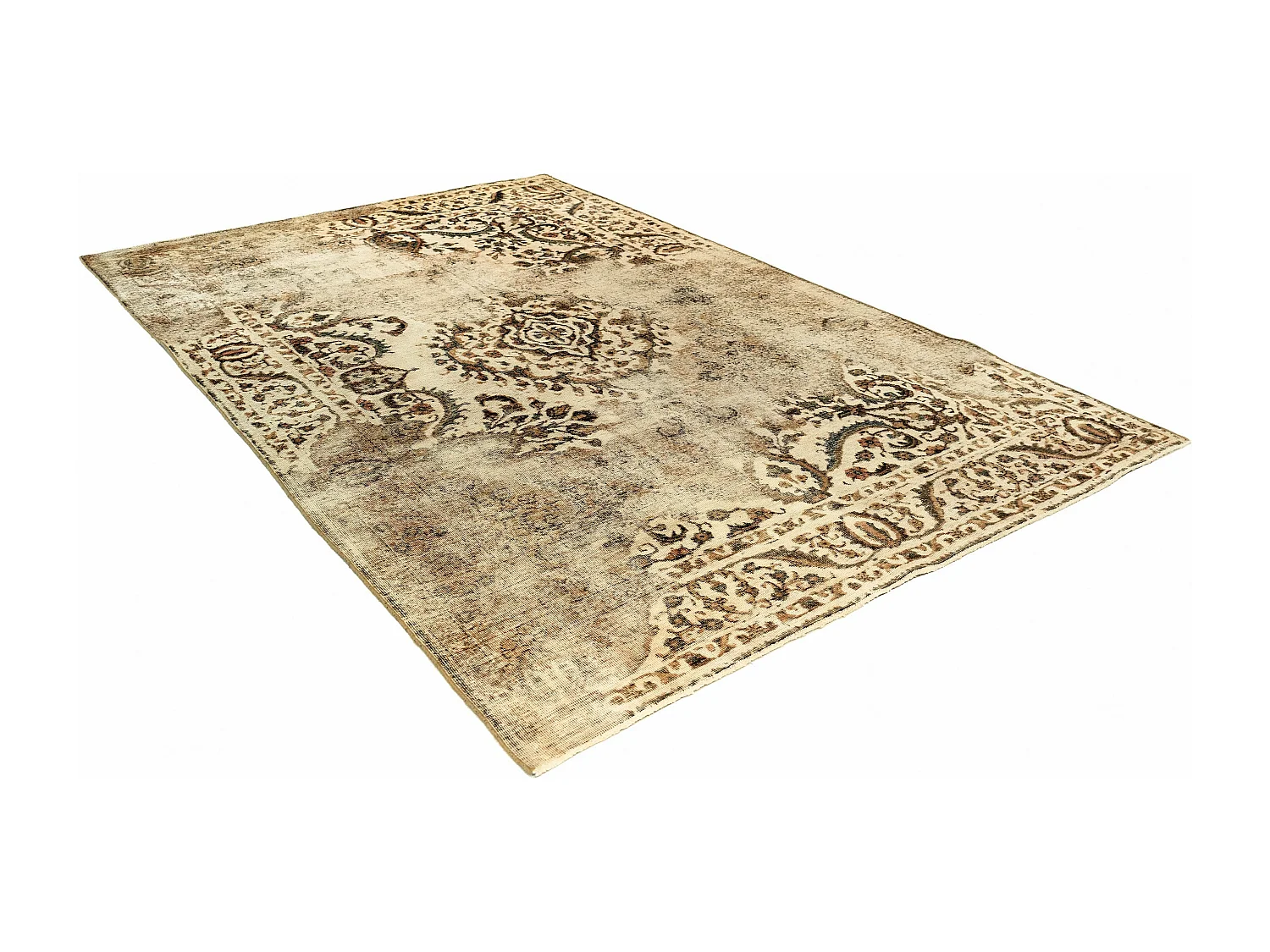 Tapis de laine 195x297 beige Vintage Royal