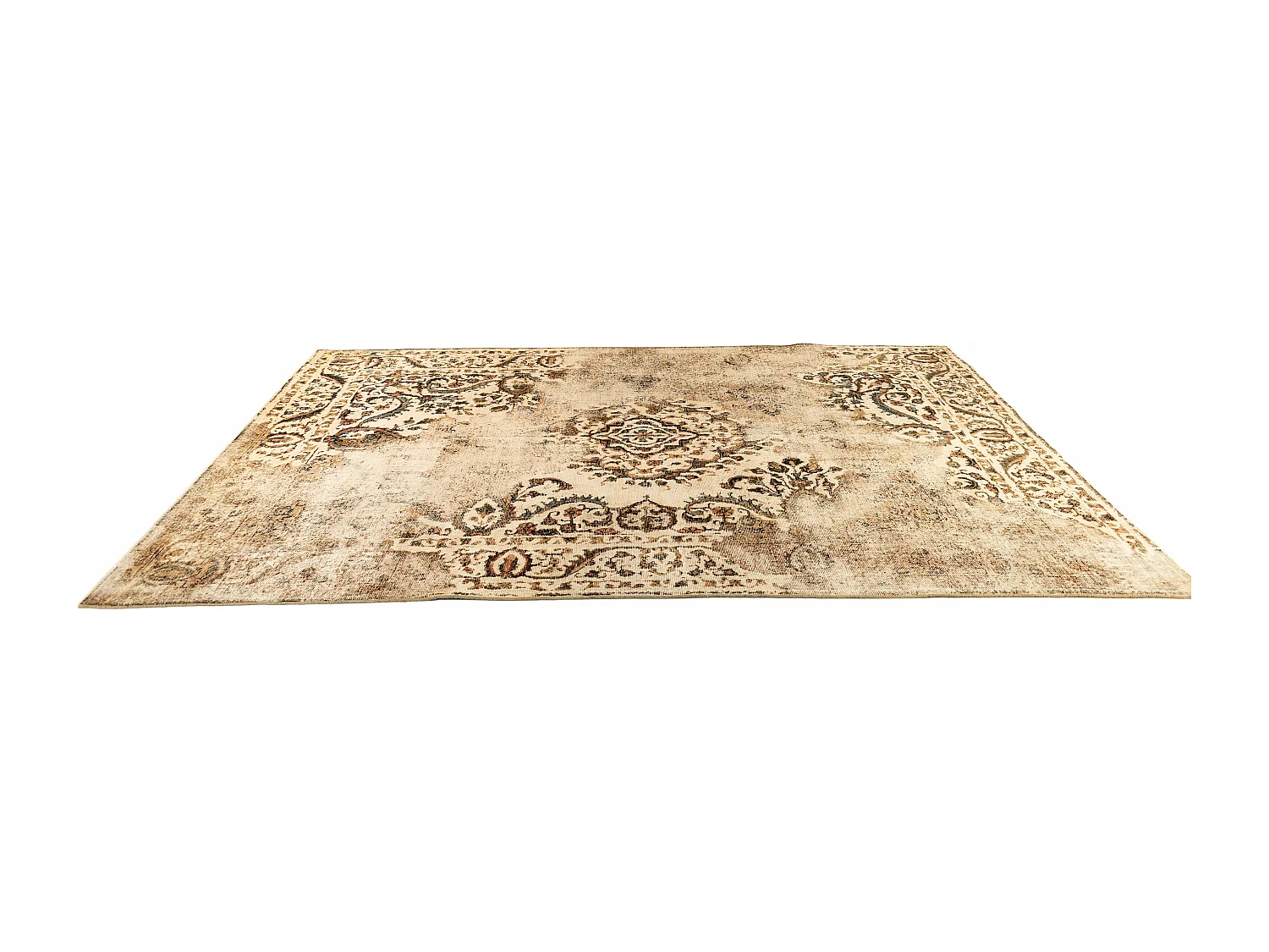 Tapis de laine 195x297 beige Vintage Royal