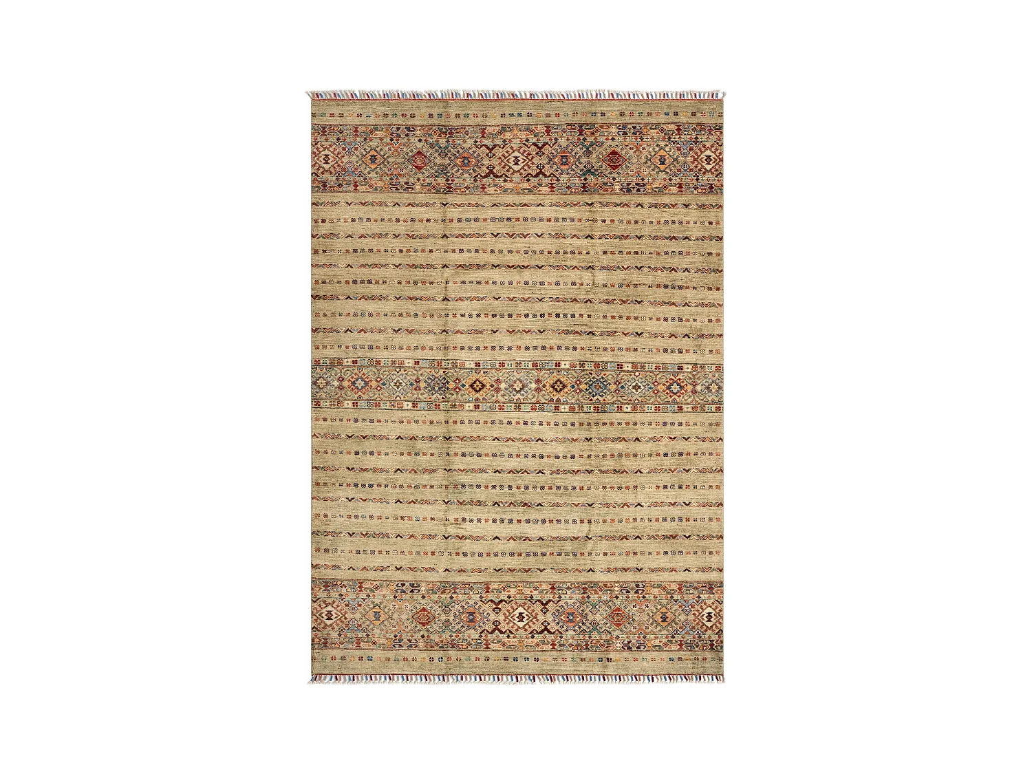 Tapis de laine 172x240 gris Torkman
