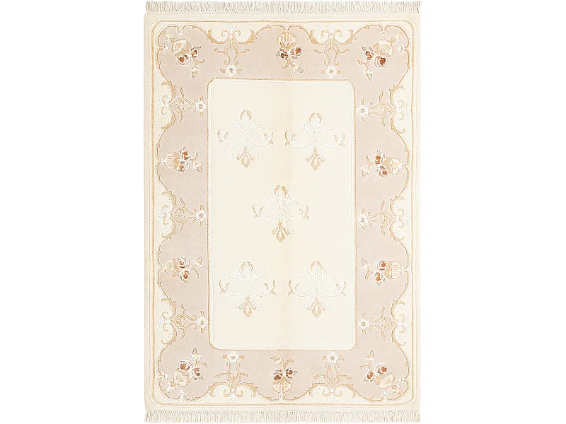 Wollteppich 127x183 Beige Darya
