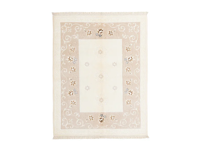 Tapis de laine 152x196 beige Darya