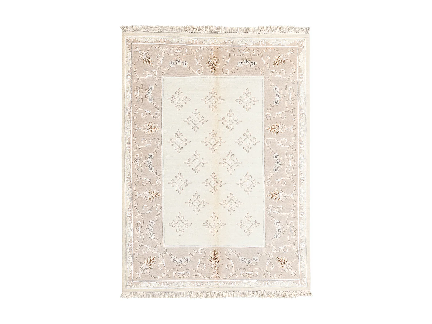 Wollteppich 150x206 Beige Darya