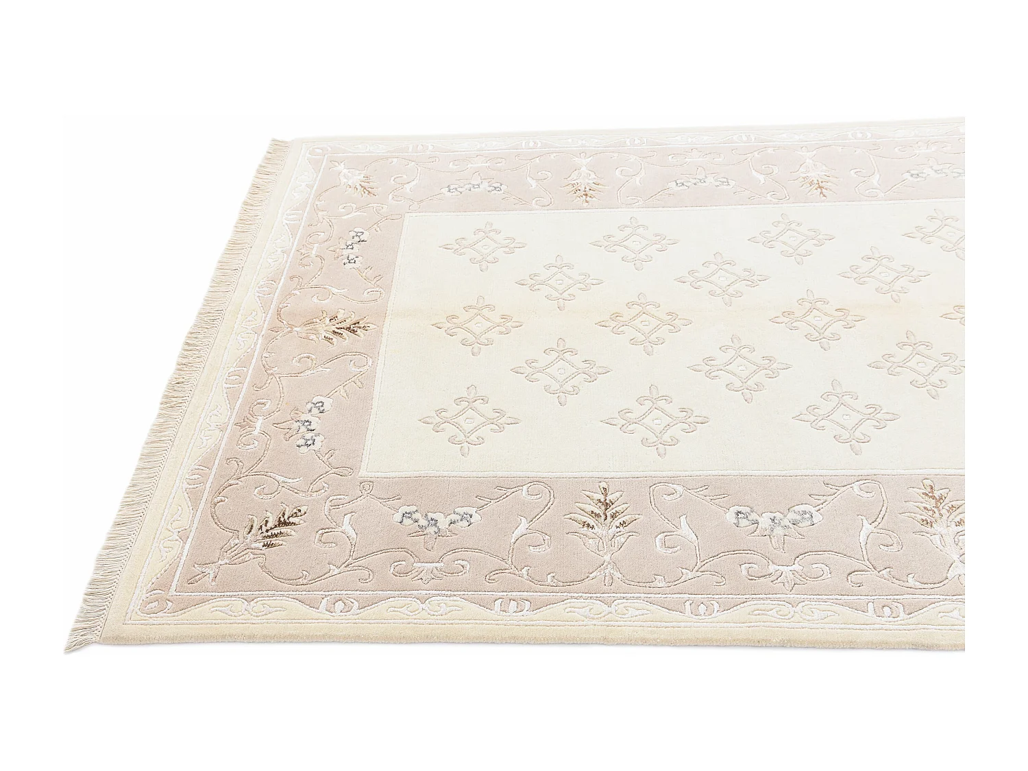Tapis de laine 150x206 beige Darya