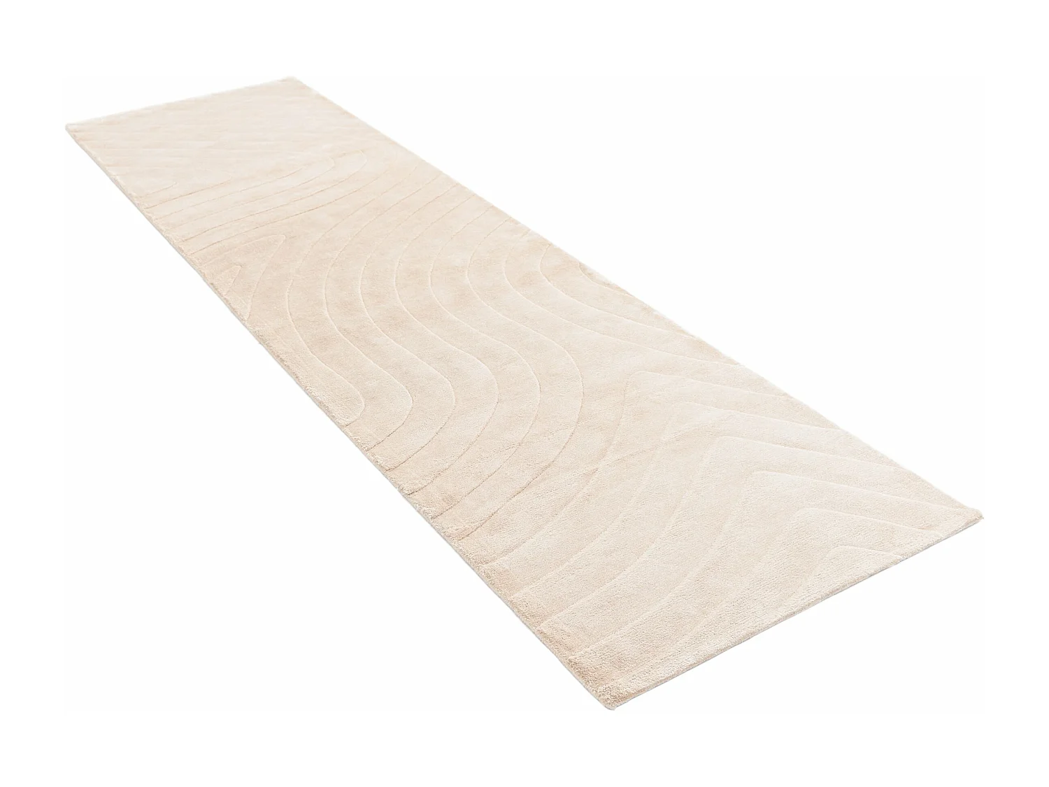 Tapis de couloir en laine 79x292 brun Darya