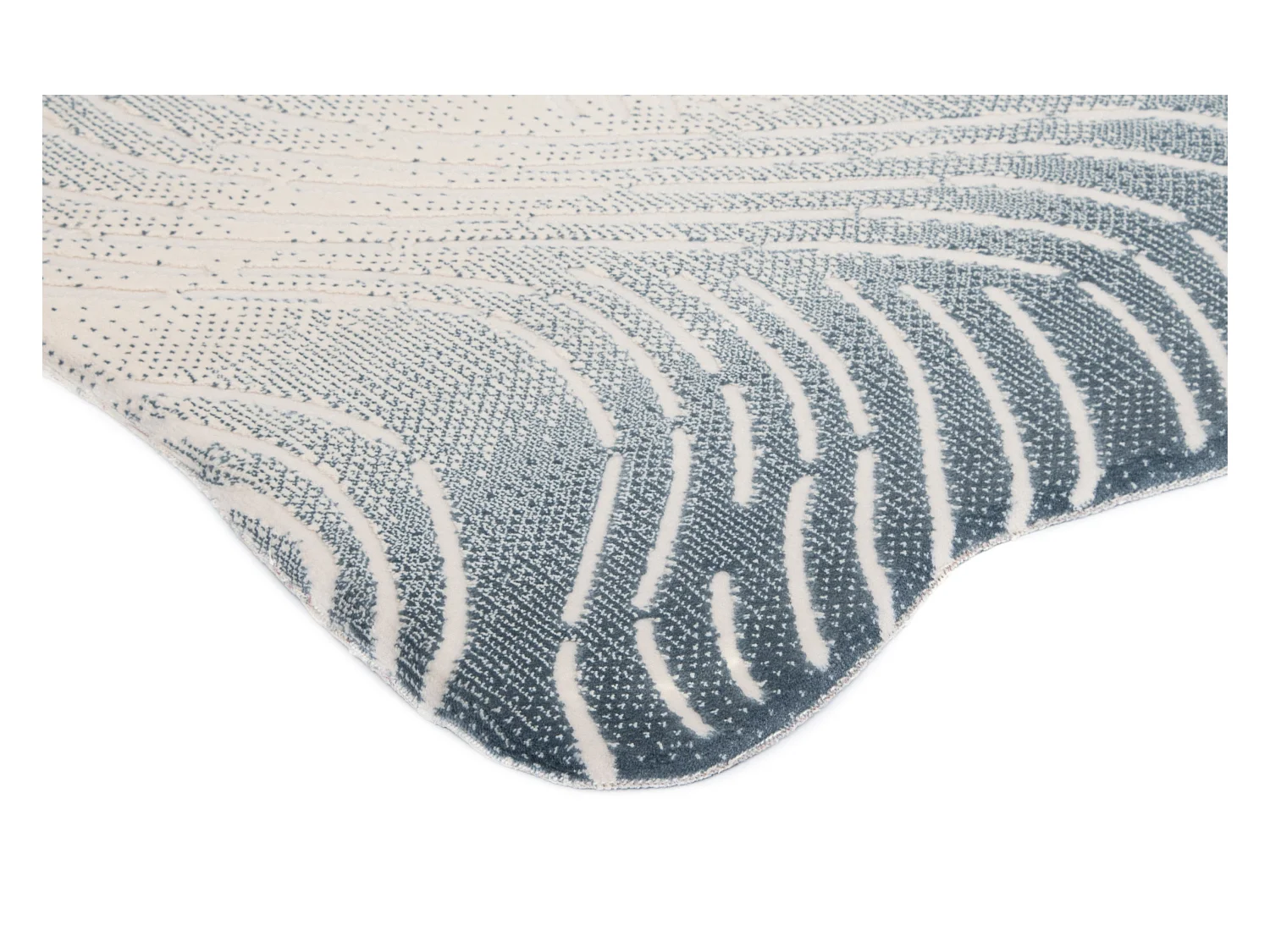 Teppich 120x180 Blau Royal Wavy