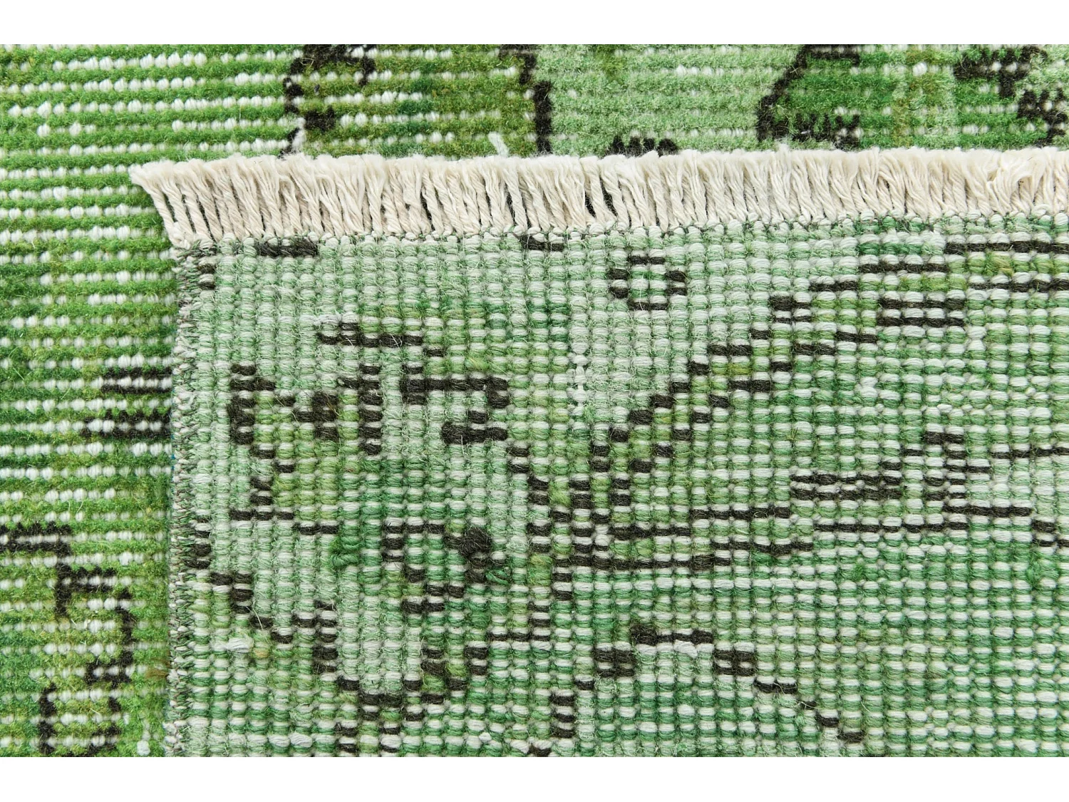 Wollteppich 170x269 Grün Ultra Vintage