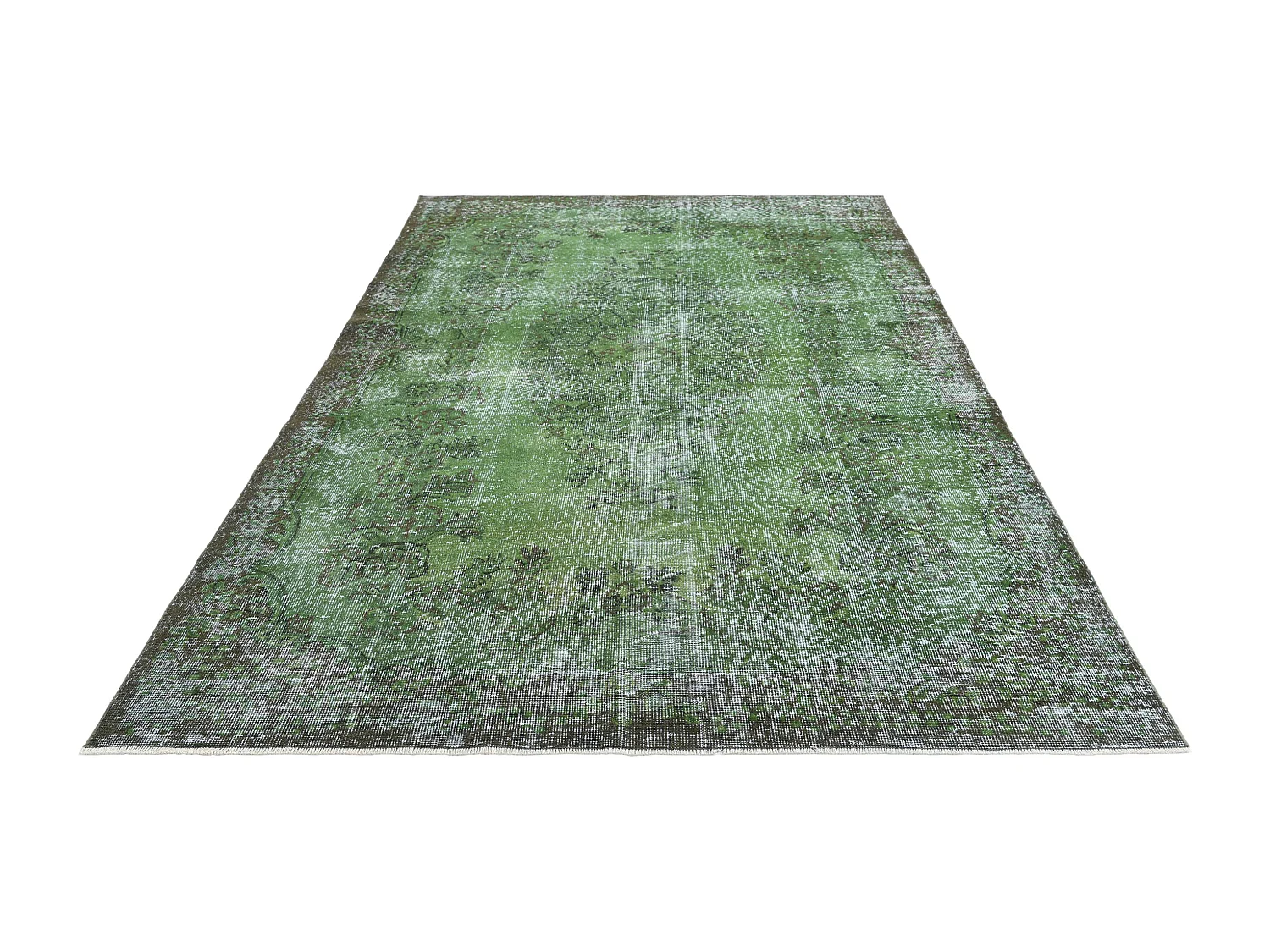 Wollteppich 193x305 Grün Ultra Vintage