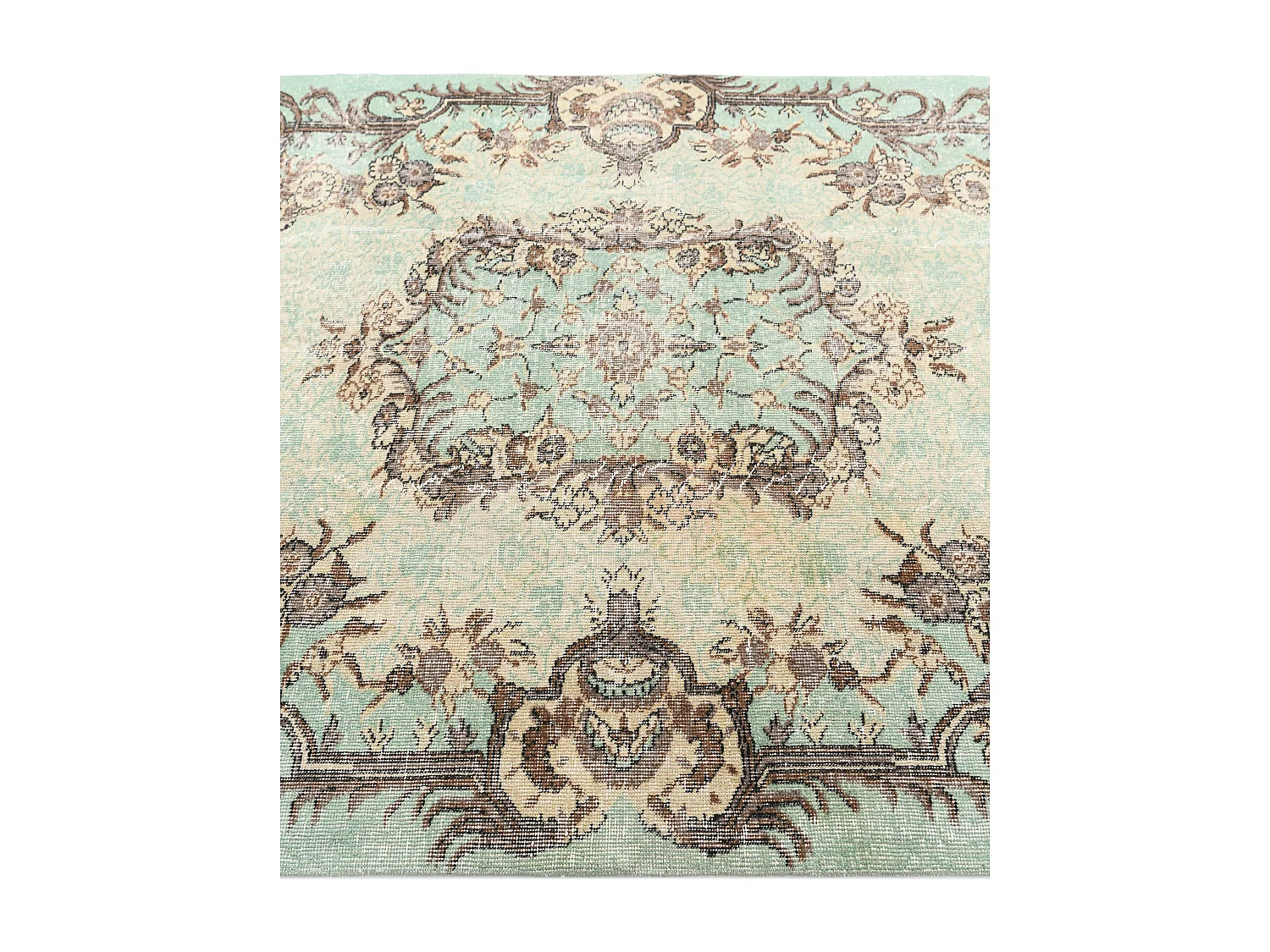 Tapis de laine 160x257 vert Ultra Vintage
