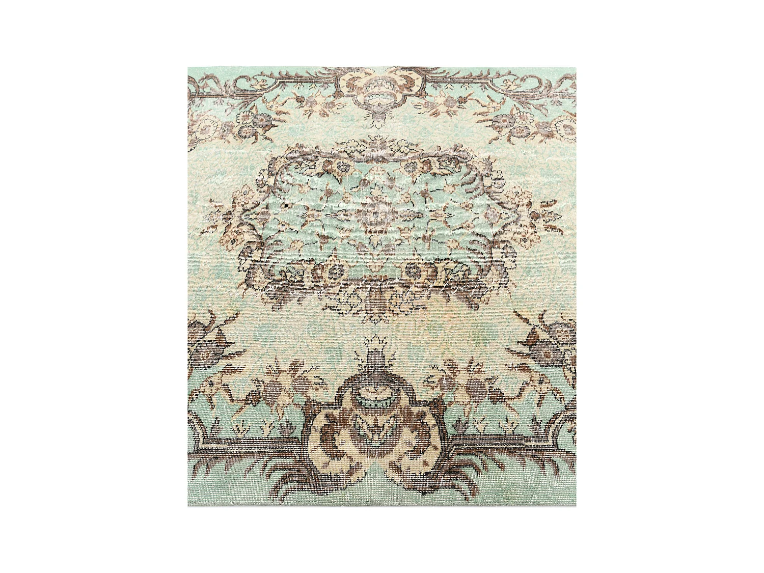 Tapis de laine 160x257 vert Ultra Vintage