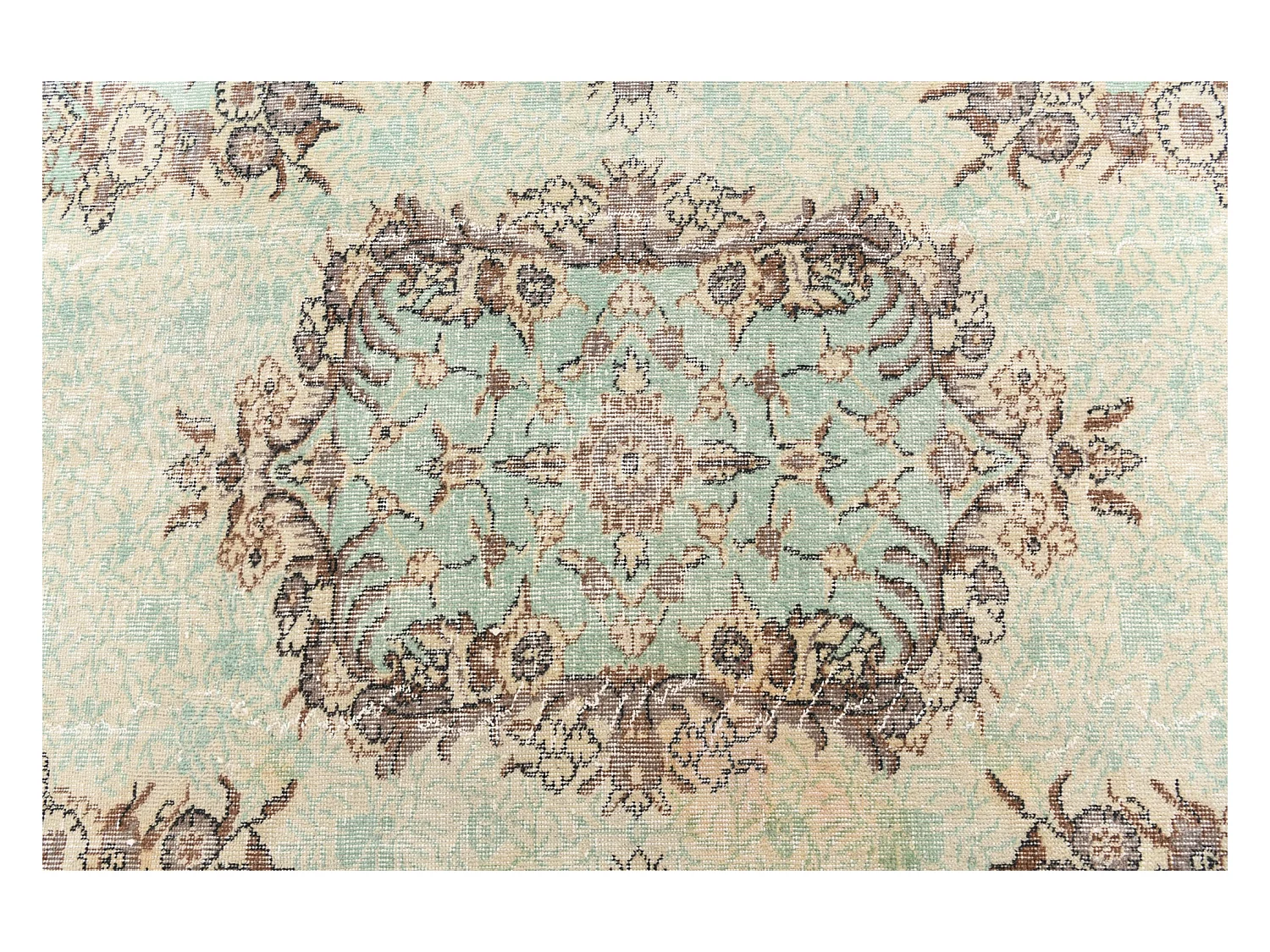 Tapis de laine 160x257 vert Ultra Vintage