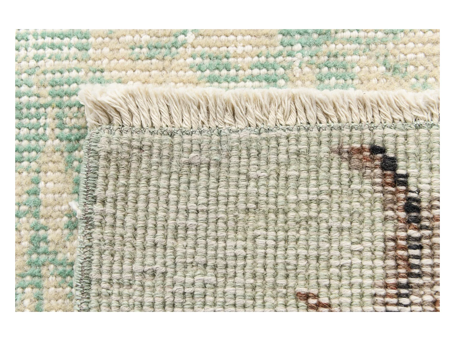 Tapis de laine 160x257 vert Ultra Vintage