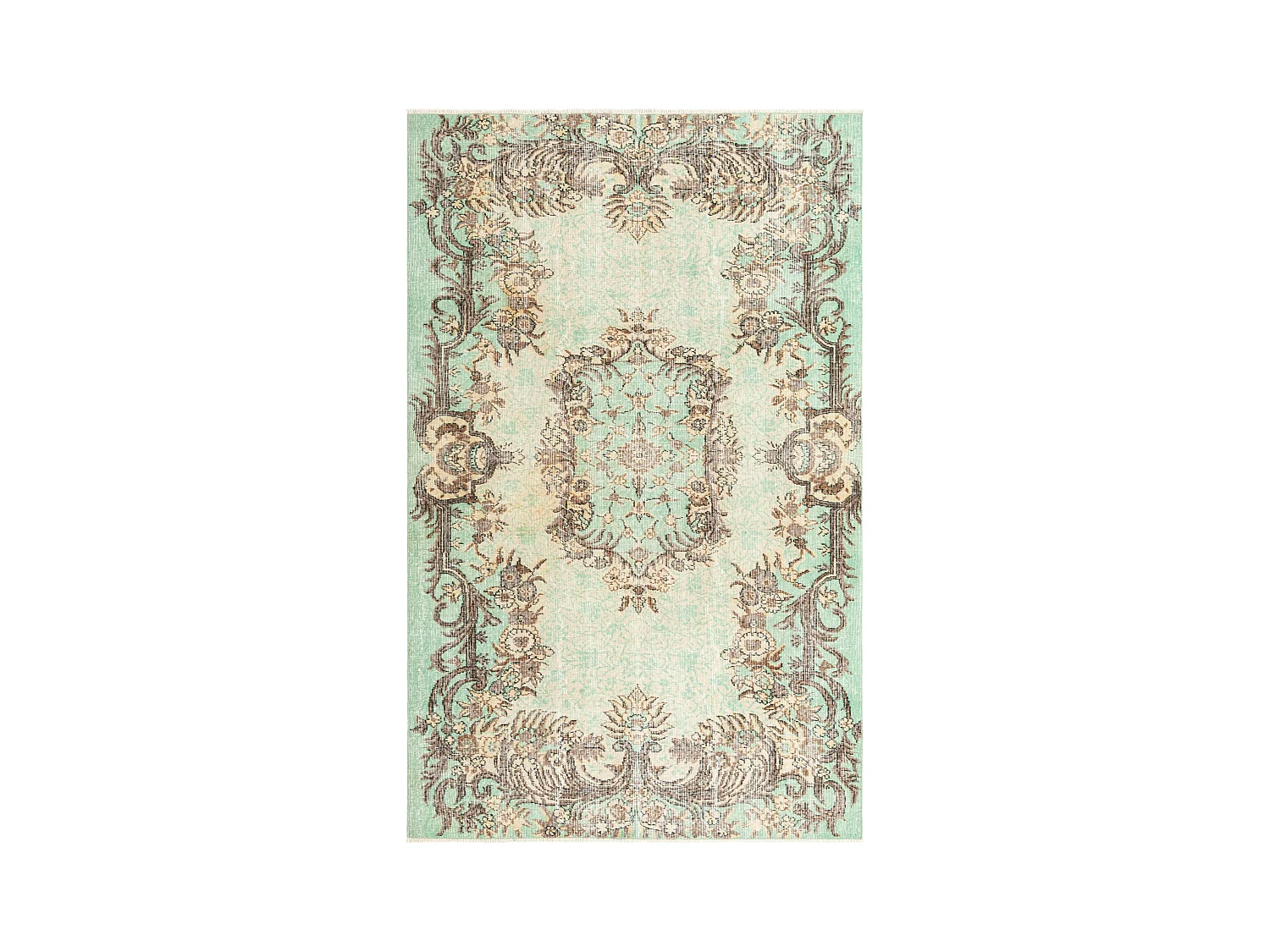 Tapis de laine 160x257 vert Ultra Vintage
