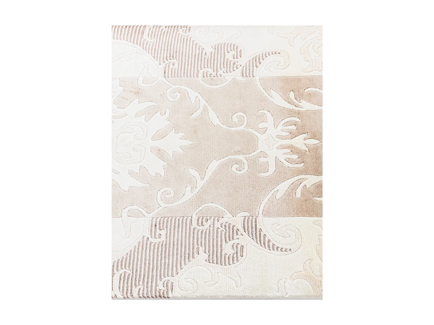 Läufer-Wollteppich 84x201 Beige Darya