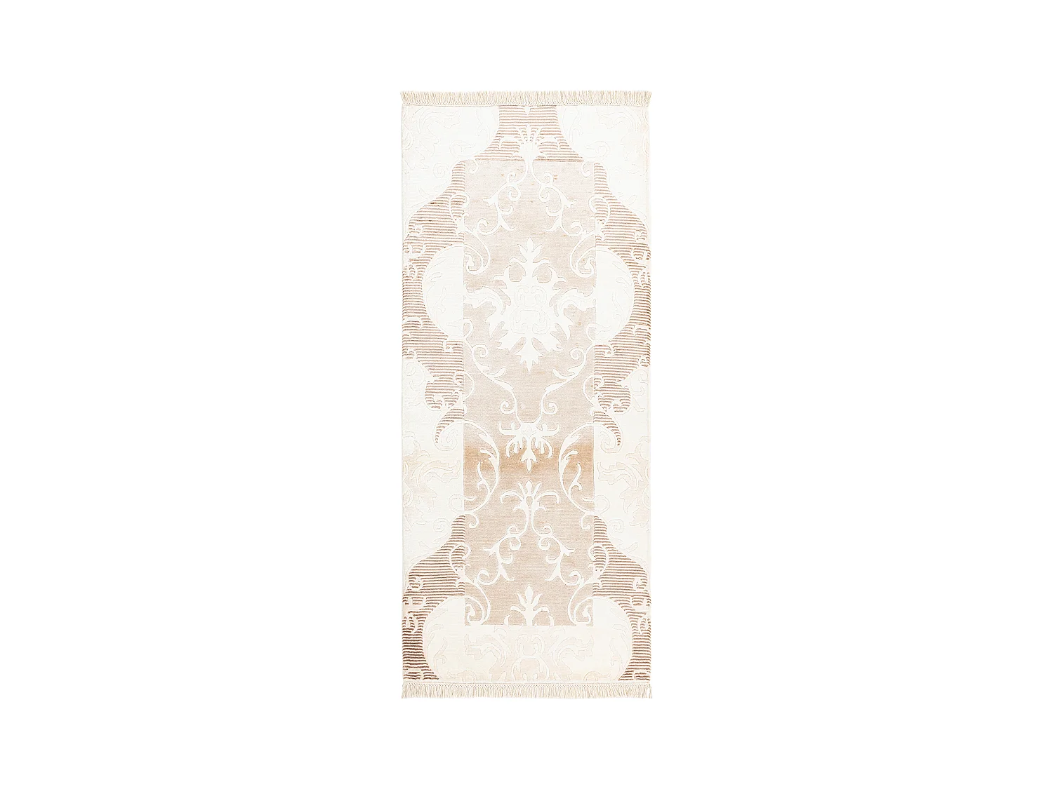 Tapis de couloir en laine 84x201 beige Darya