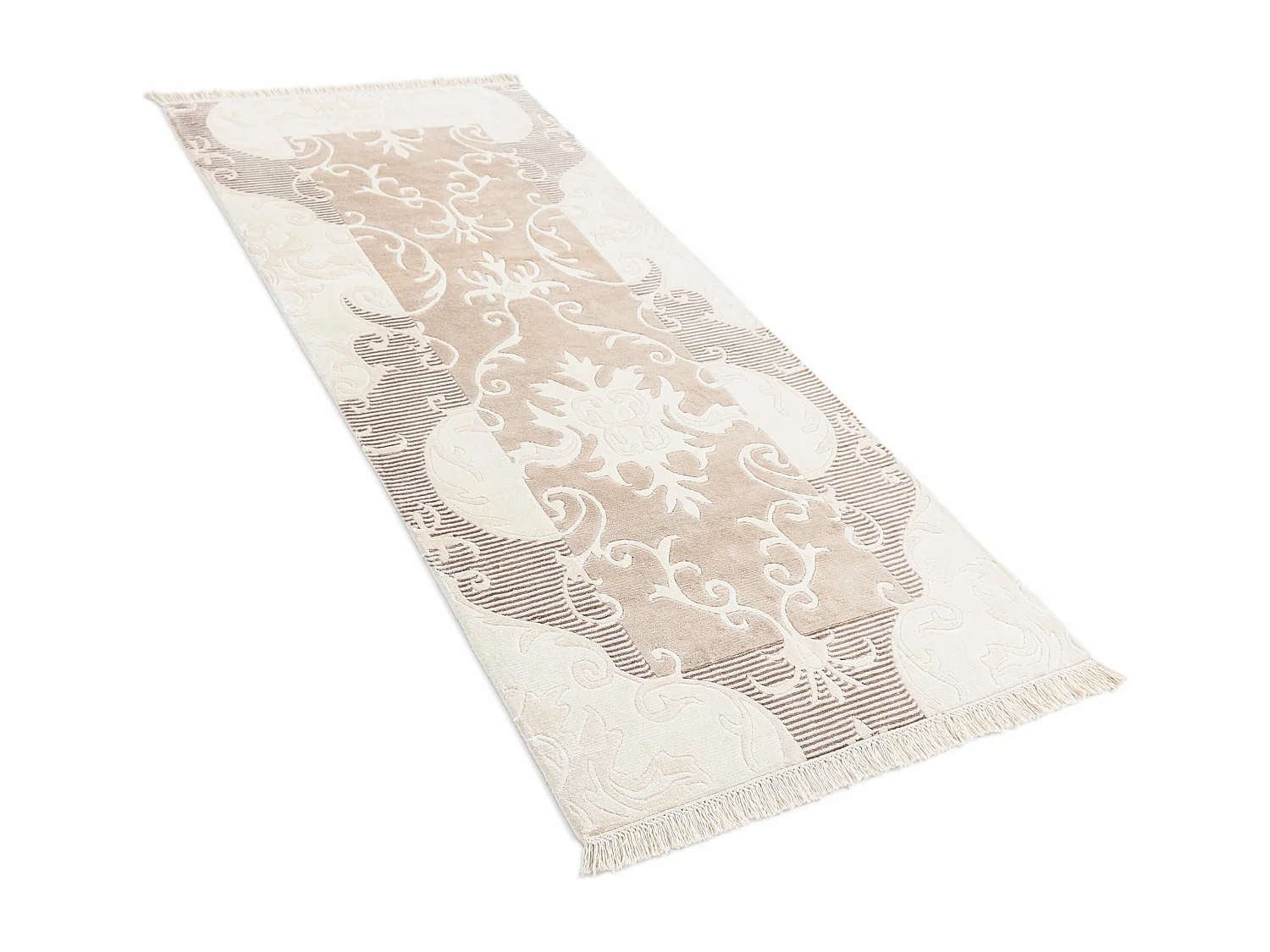 Tapis de couloir en laine 84x201 beige Darya