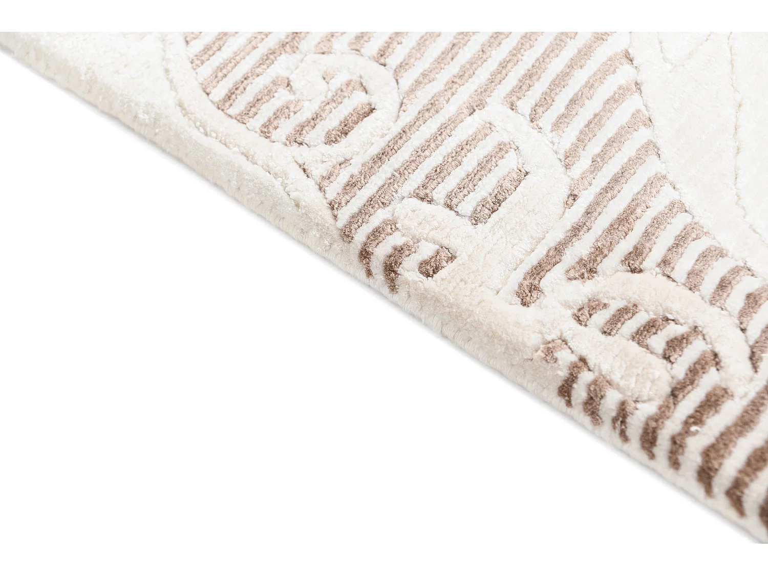 Tapis de couloir en laine 84x201 beige Darya