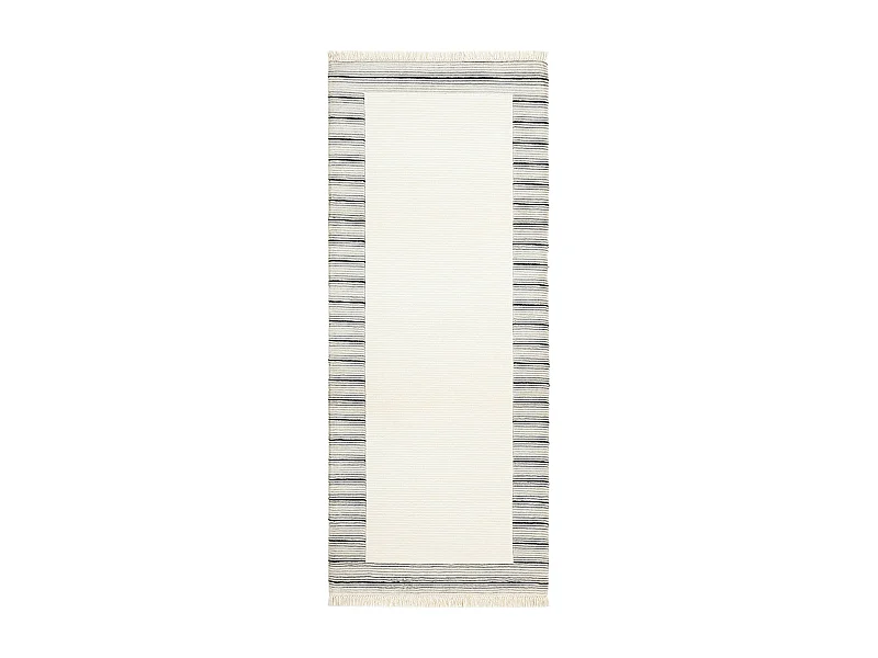 Läufer-Wollteppich 81x201 Beige Darya