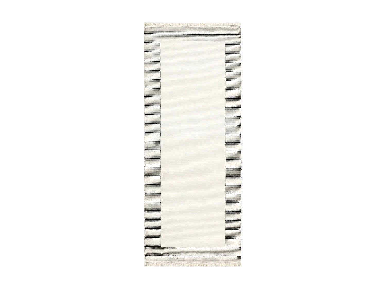Läufer-Wollteppich 81x201 Beige Darya