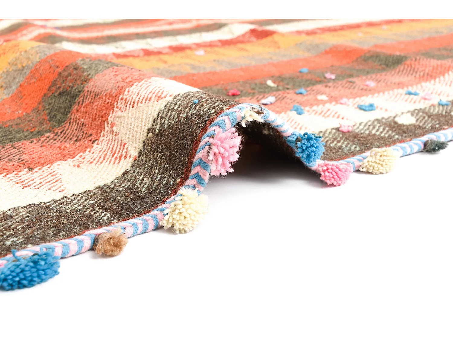 Wollteppich 138x160 Orange Jajim