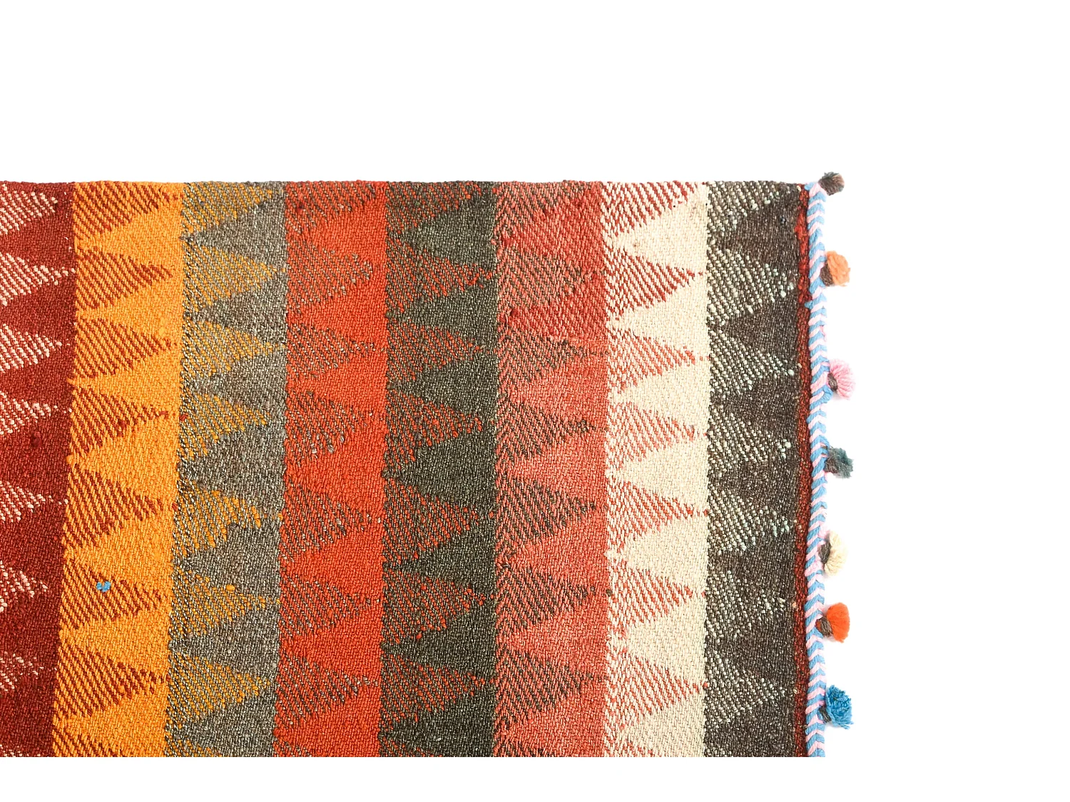 Wollteppich 138x160 Orange Jajim