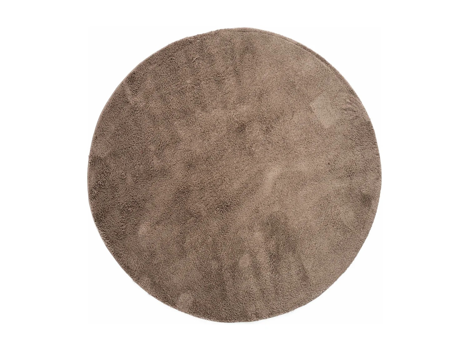 Tappeto shaggy  125x125 marrone Luzern