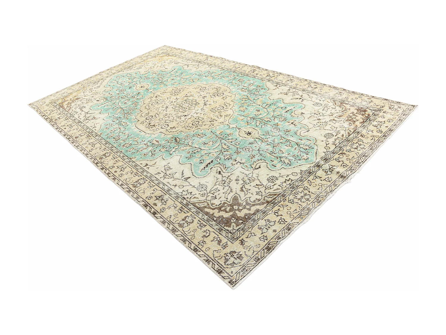 Tapis de laine 170x287 beige Ultra Vintage