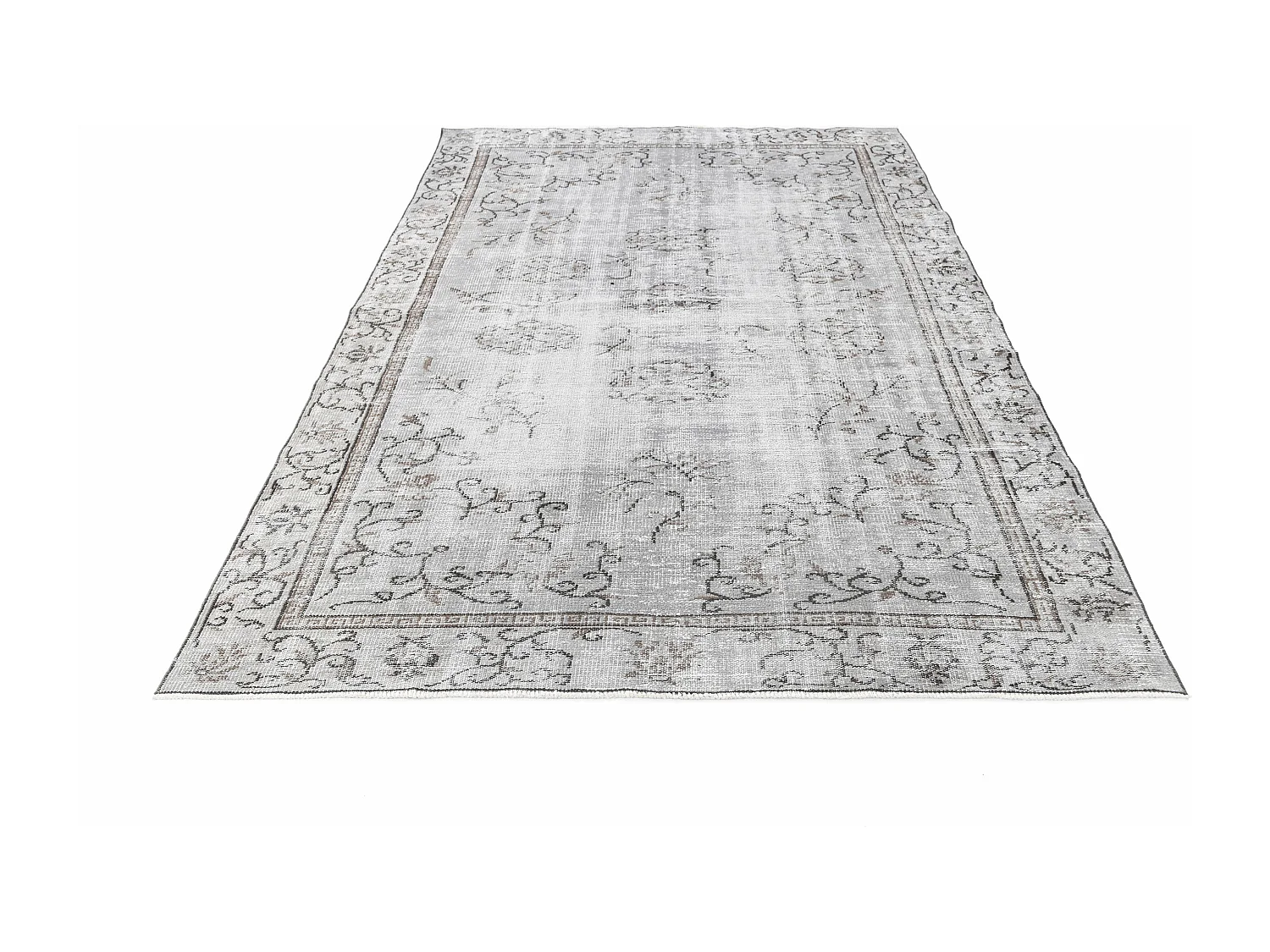 Tapis de laine 185x274 gris Ultra Vintage