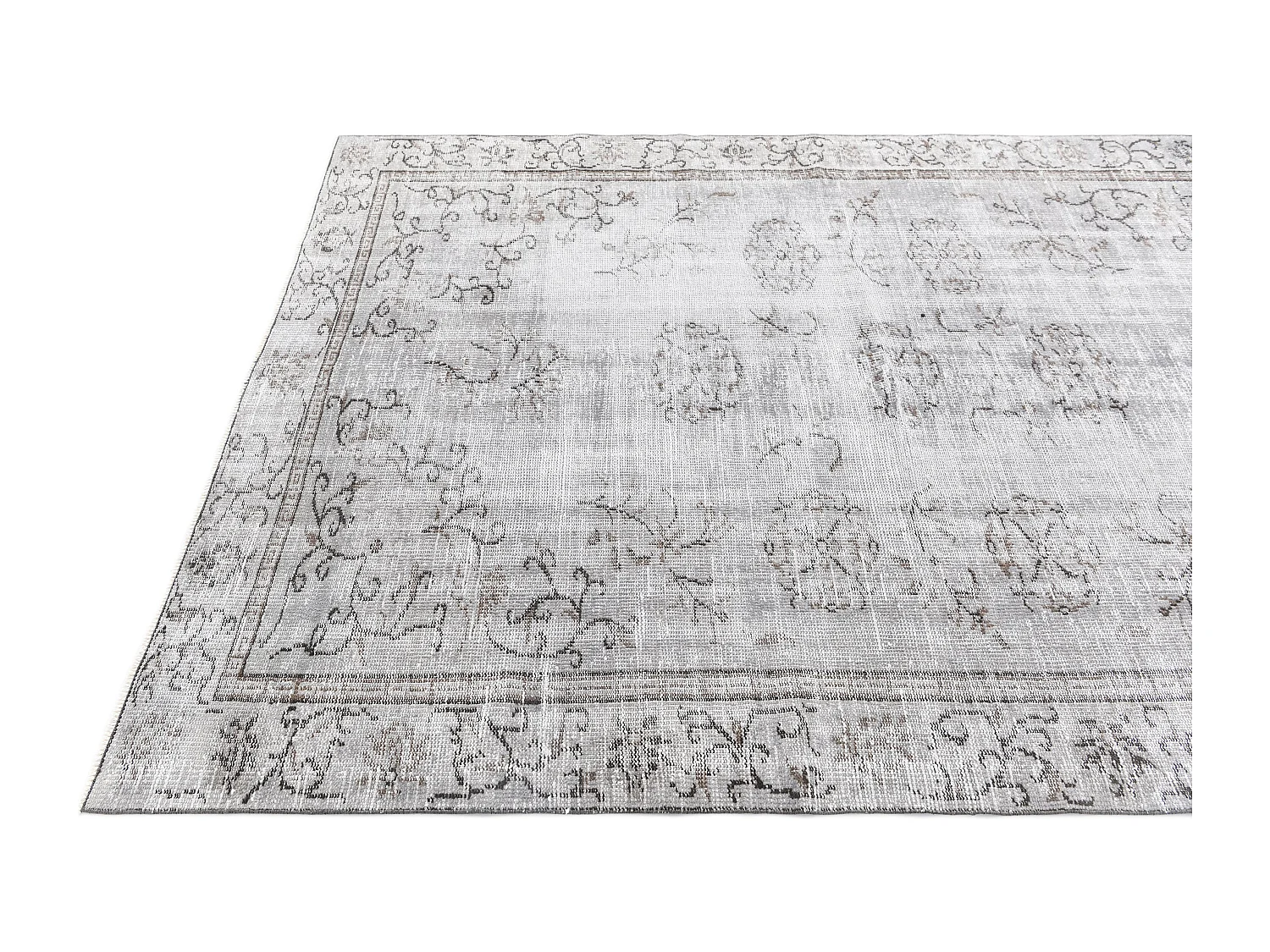 Tapis de laine 185x274 gris Ultra Vintage