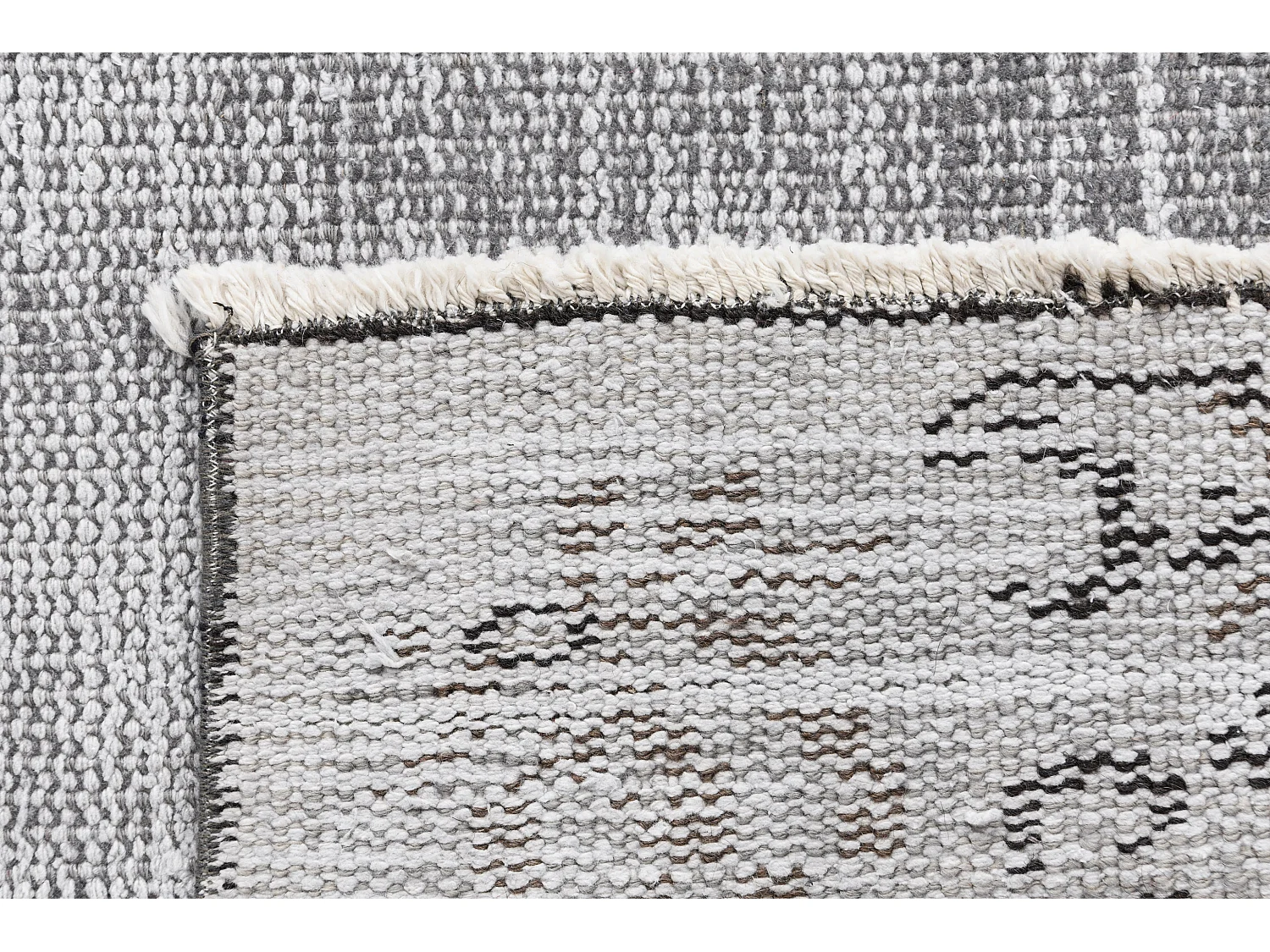 Tapis de laine 185x274 gris Ultra Vintage