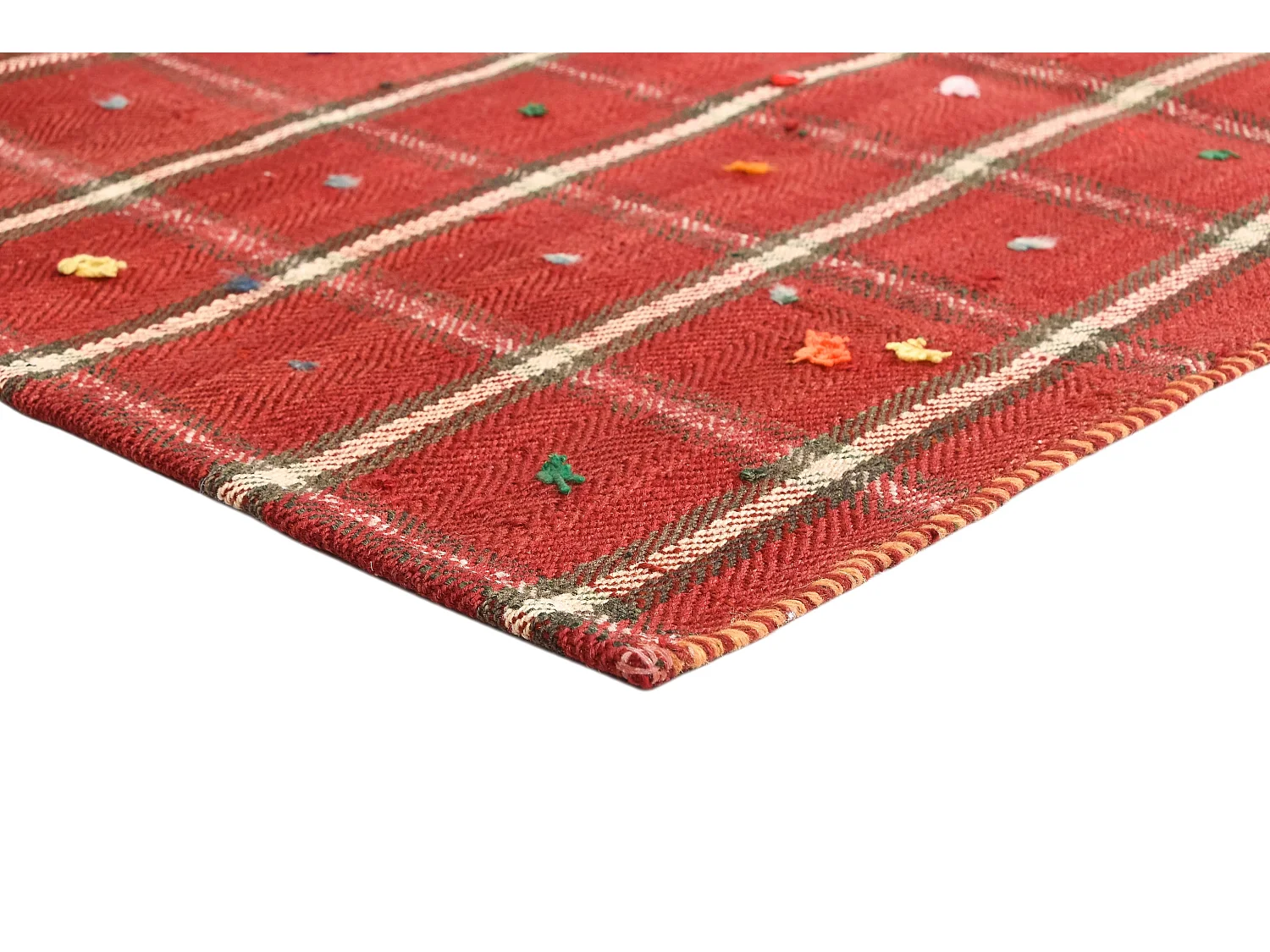 Wollteppich 133x202 Rot Jajim