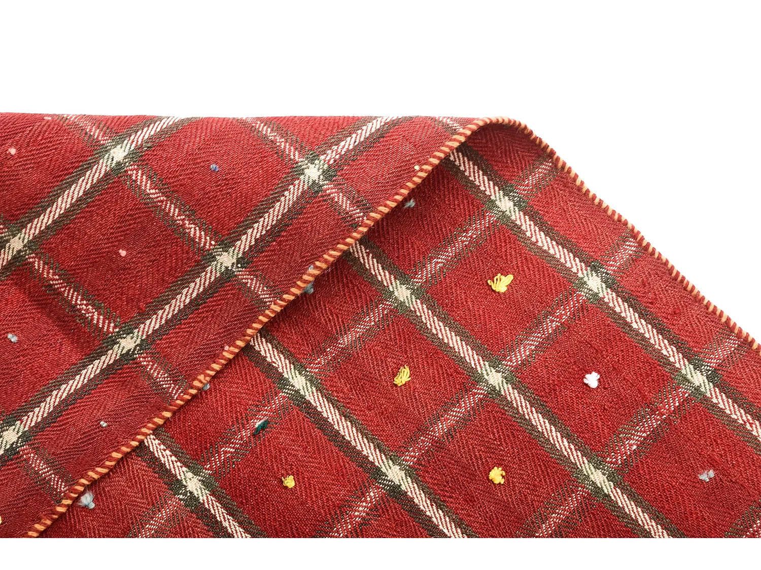 Wollteppich 133x202 Rot Jajim