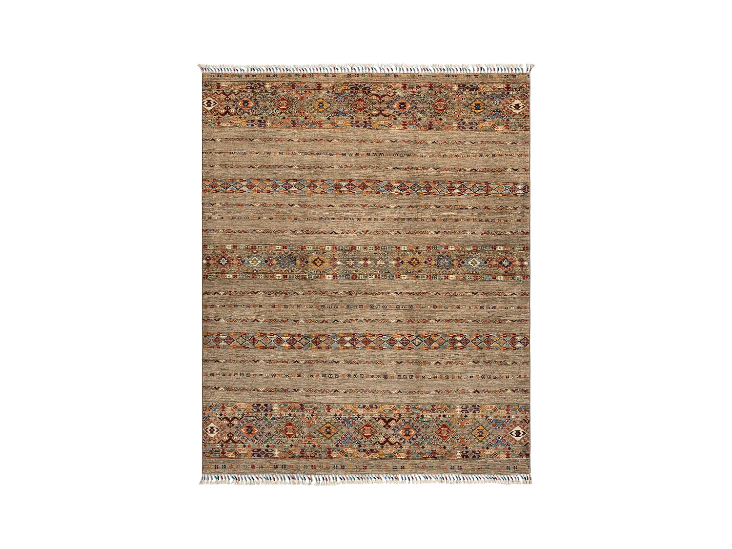 Tapis de laine 175x214 gris Torkman