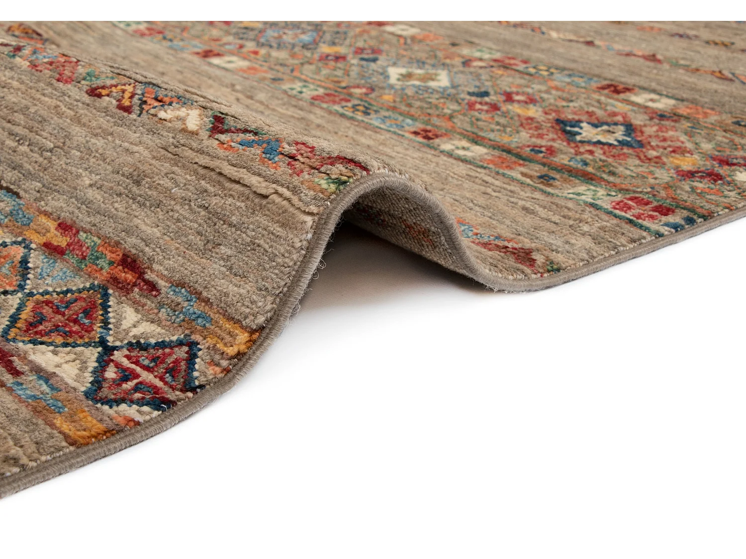 Tapis de laine 175x214 gris Torkman