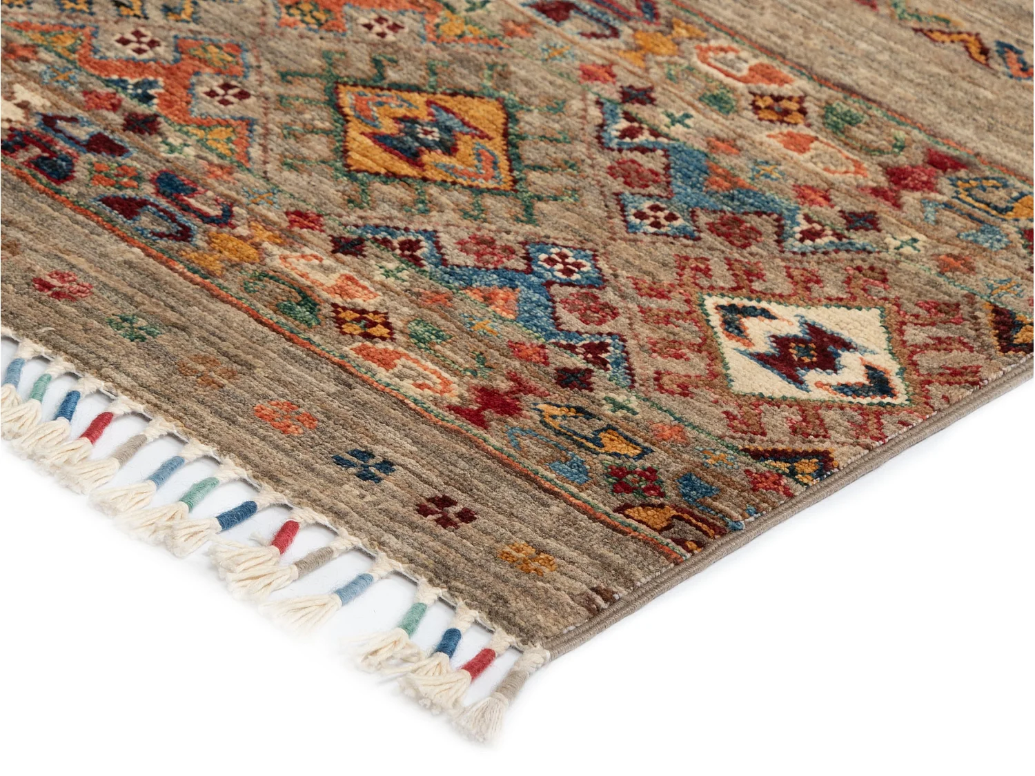 Tapis de laine 175x214 gris Torkman