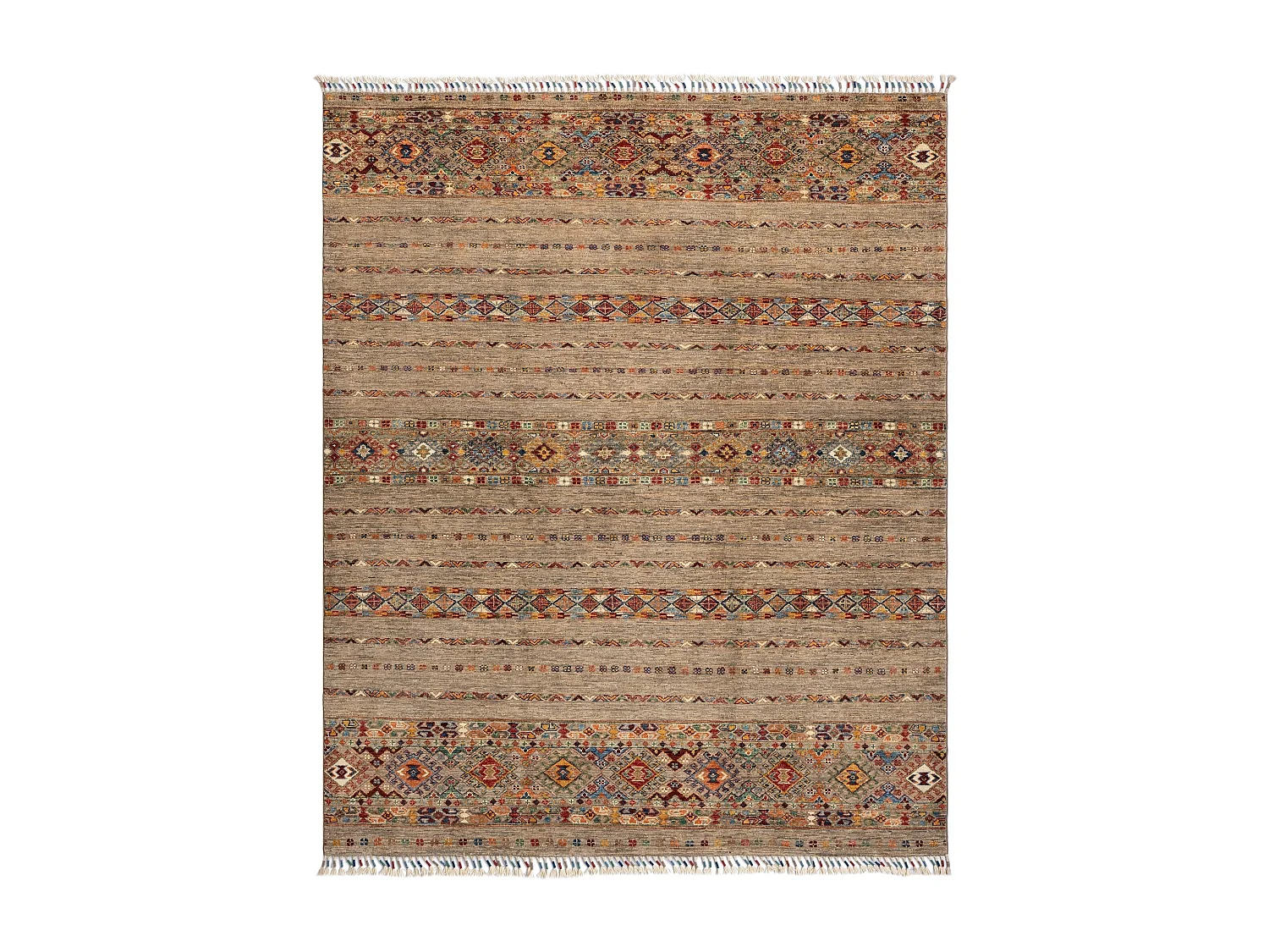 Tapis de laine 175x214 gris Torkman