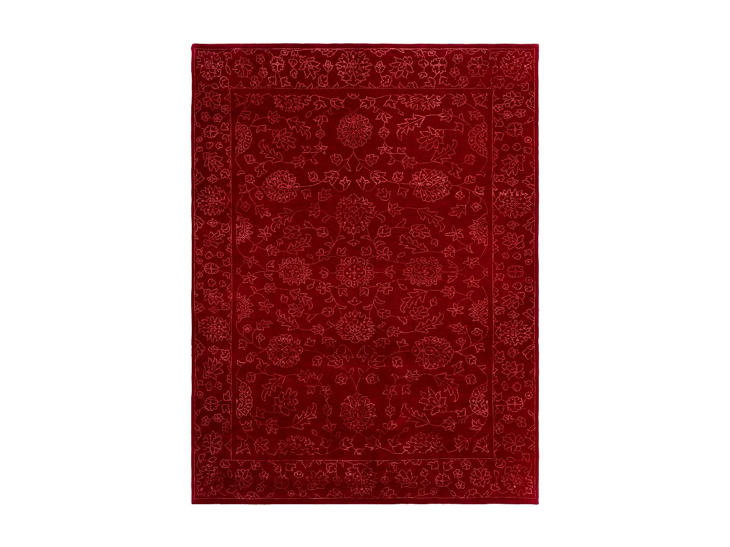 Tapis de laine 222x294 rouge Modern Nila