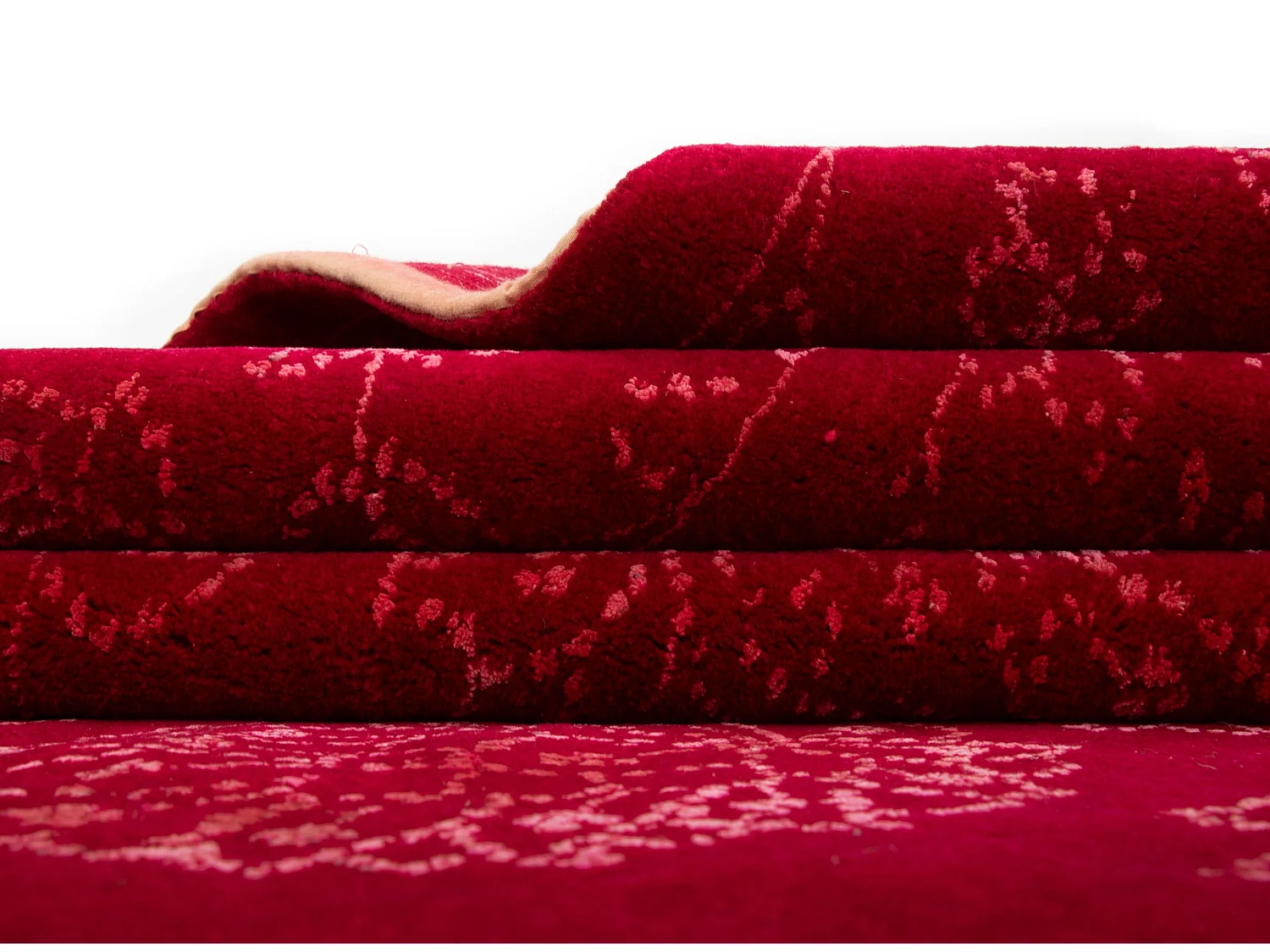 Tapis de laine 222x294 rouge Modern Nila