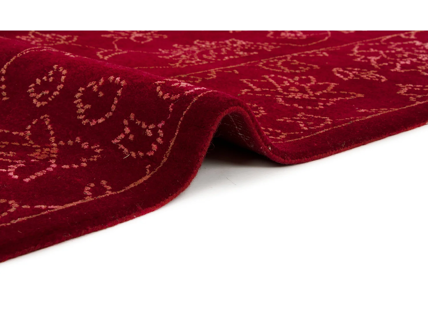 Tapis de laine 222x294 rouge Modern Nila