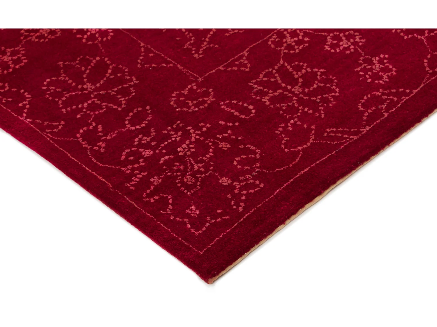 Tapis de laine 222x294 rouge Modern Nila