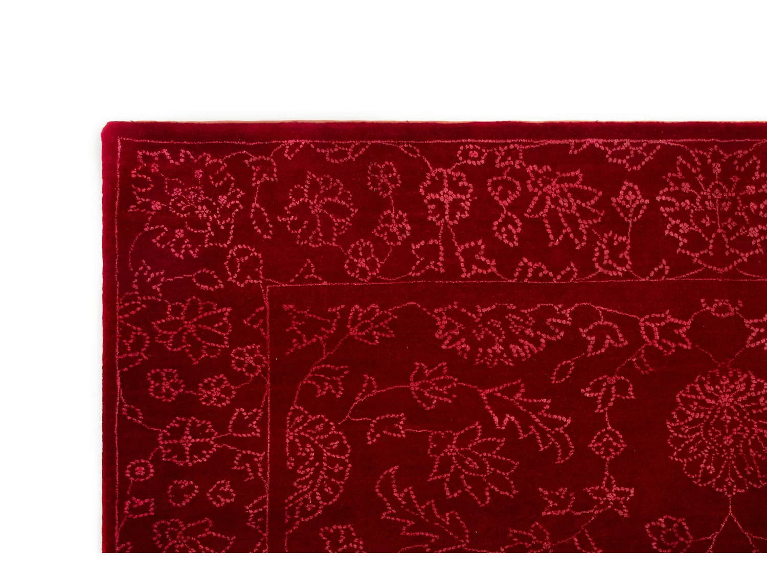 Tapis de laine 222x294 rouge Modern Nila