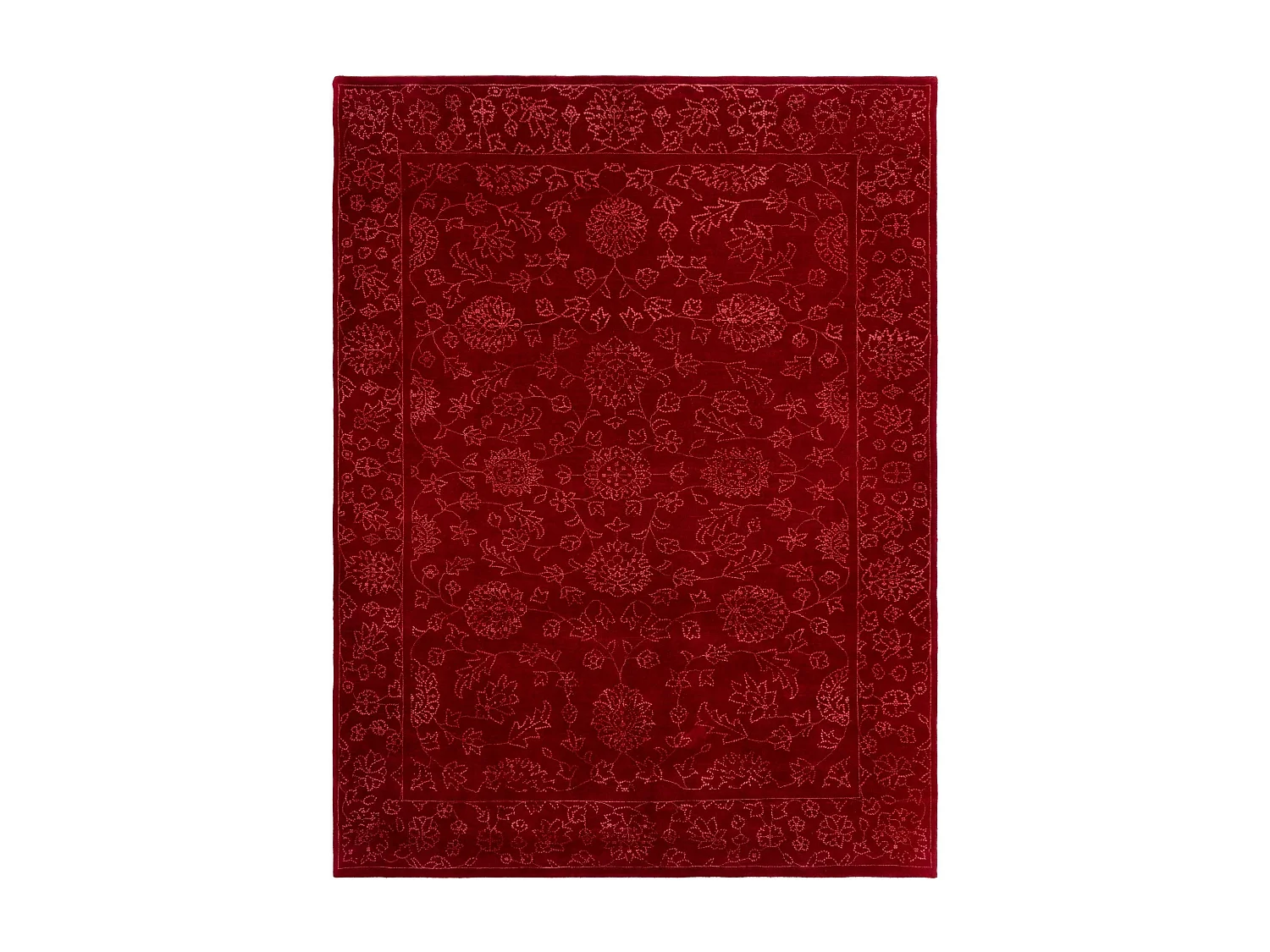 Tapis de laine 222x294 rouge Modern Nila