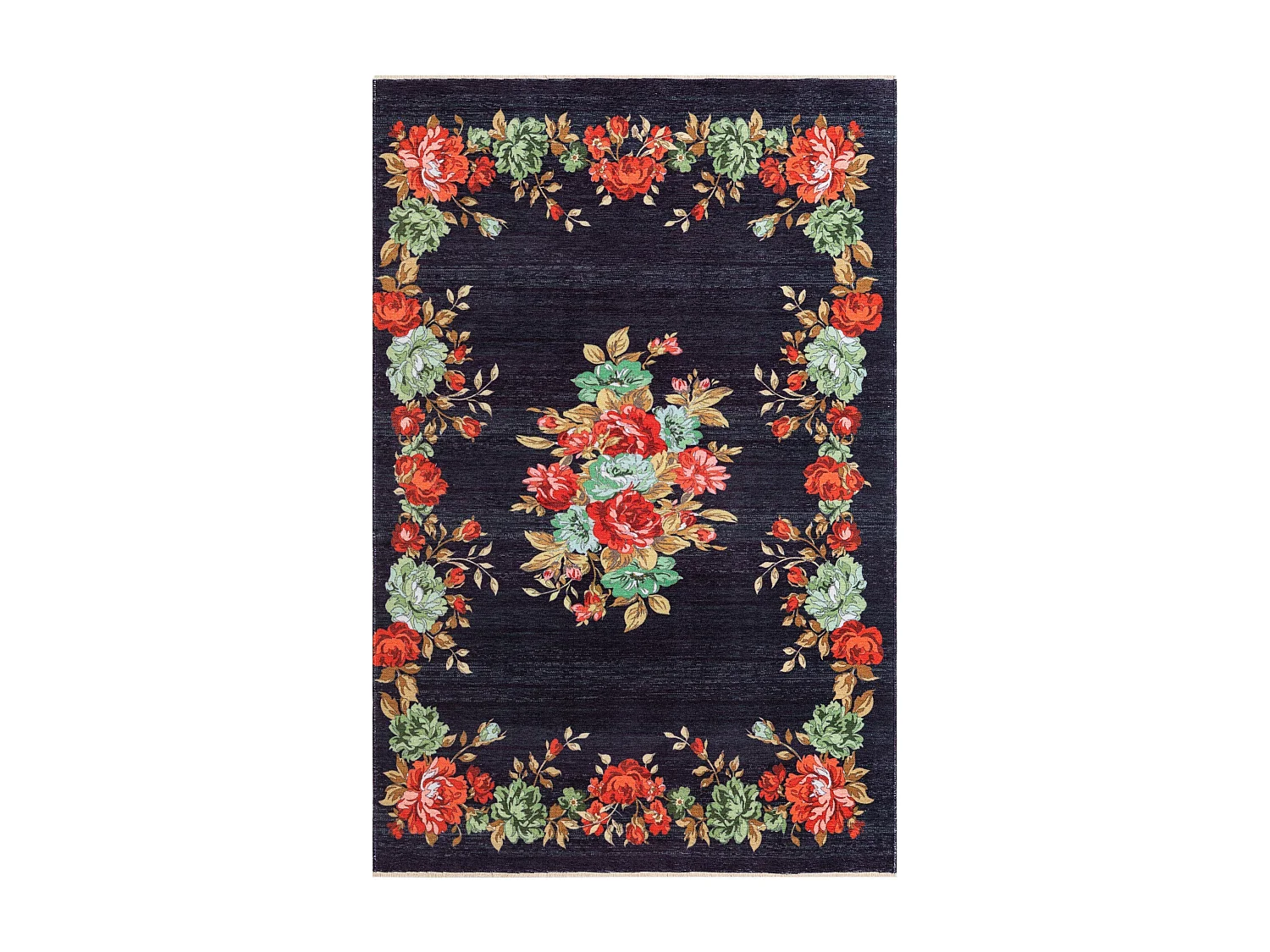 Tapis 160x245 noir Kriens Floret